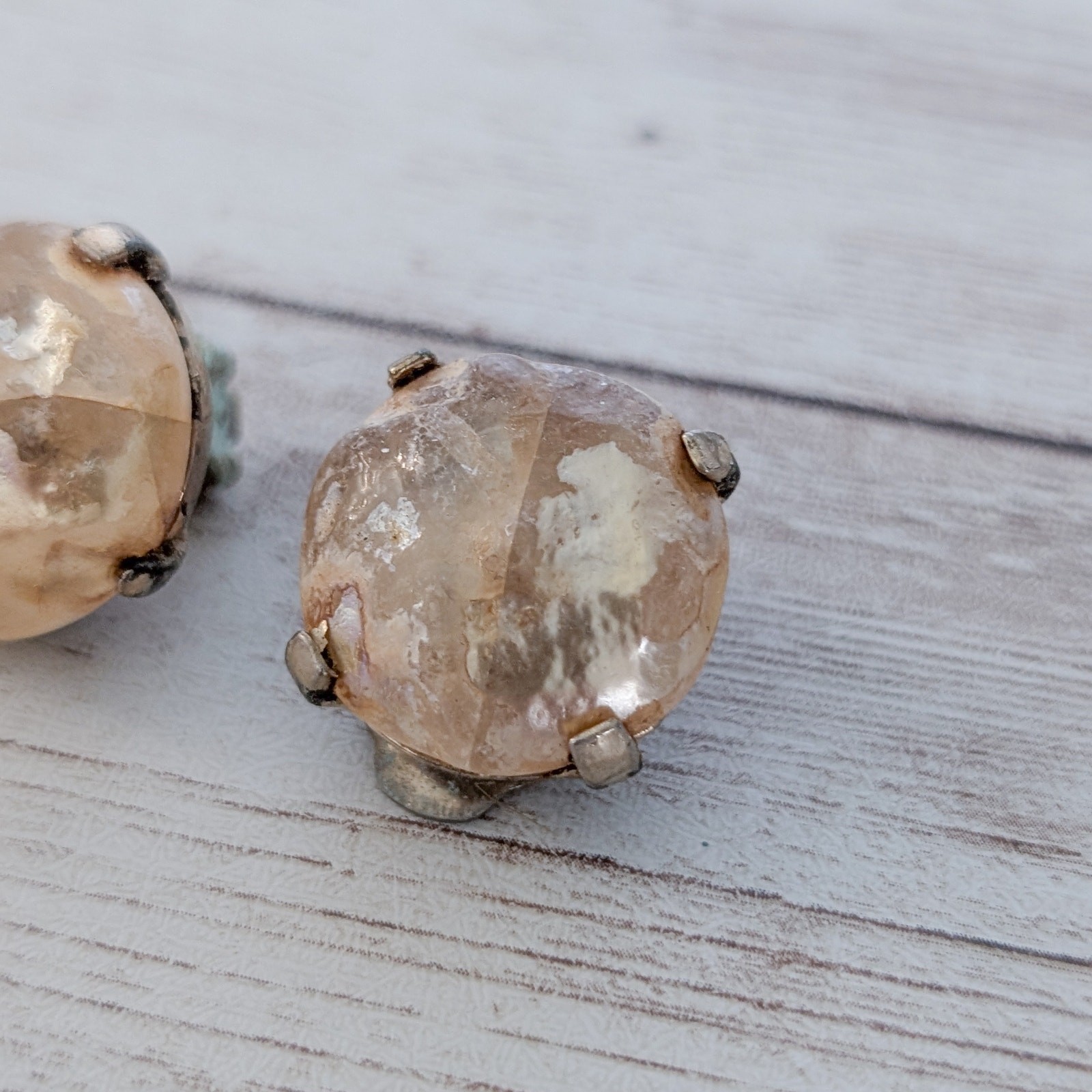 Vintage Zentall Clip On Earrings – Fair Condition