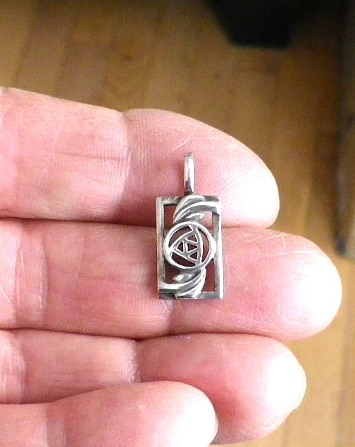 Vintage Small 925 Sterling Silver Celtic Knot Pendant by KH Kit Heath