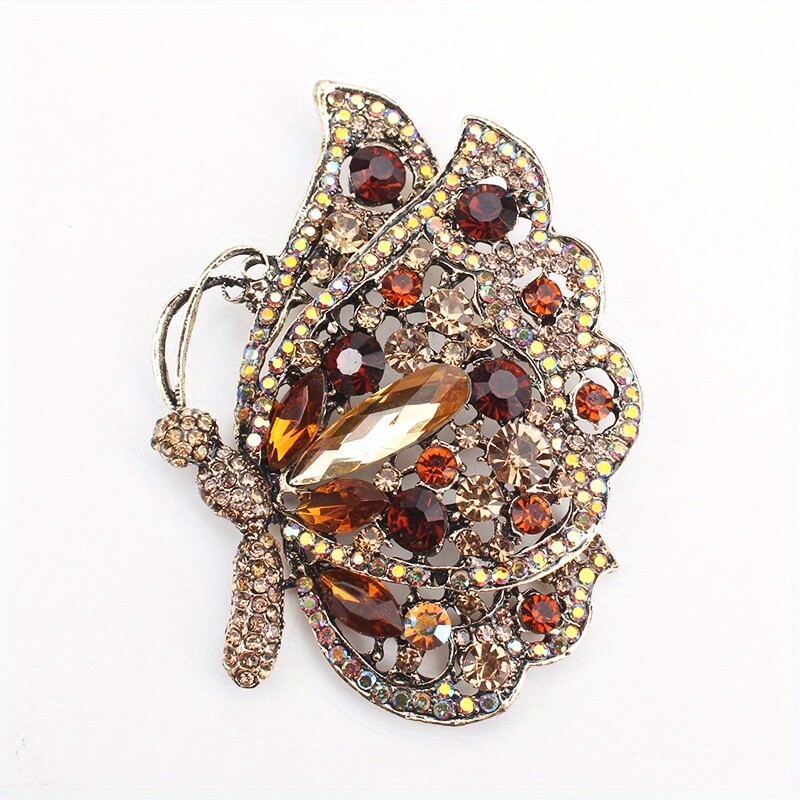 Retro Fashion Creative Hollow Antique Butterfly Corsage Women Men Jewelry Gift