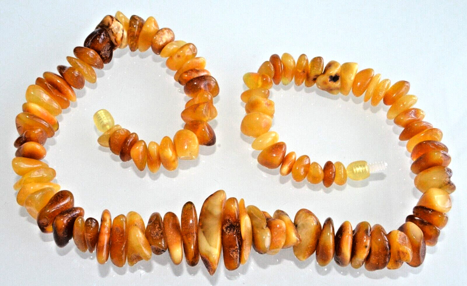 ✅49cm = 44gr RUSSIAN SOVIET BALTIC AMBER BEAD NECKLACE 琥珀 BRACELET STONE PENDANT