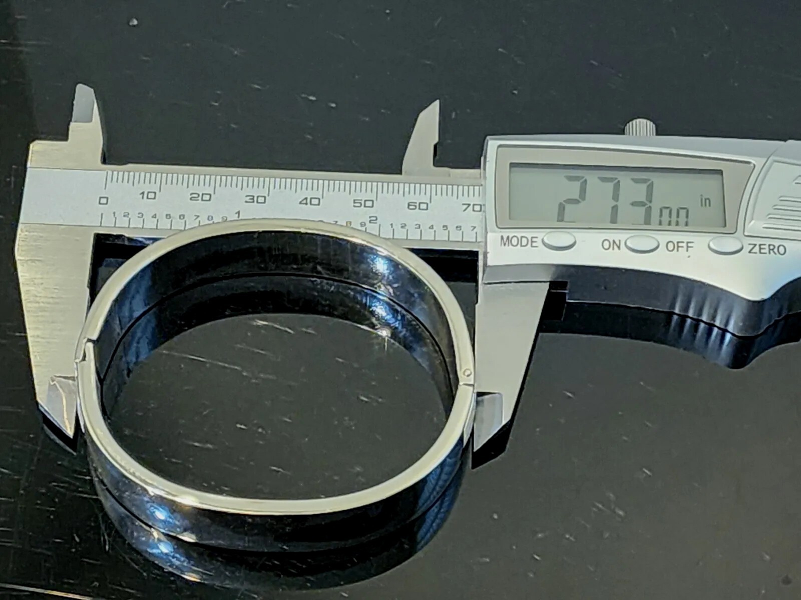 Vintage Sterling Silver Bangle Bracelet MCM Thick and Heavy 64 Grams