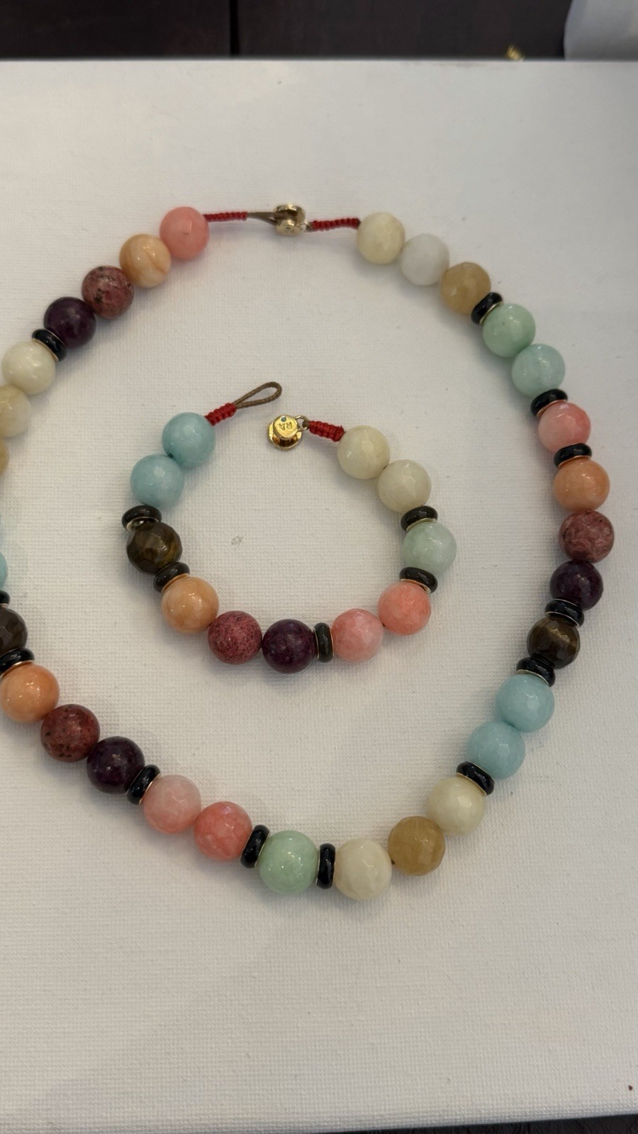 Roxanne Assoulin New Rare Down To Earth Semi Precious Stone SET Of TWO NEW