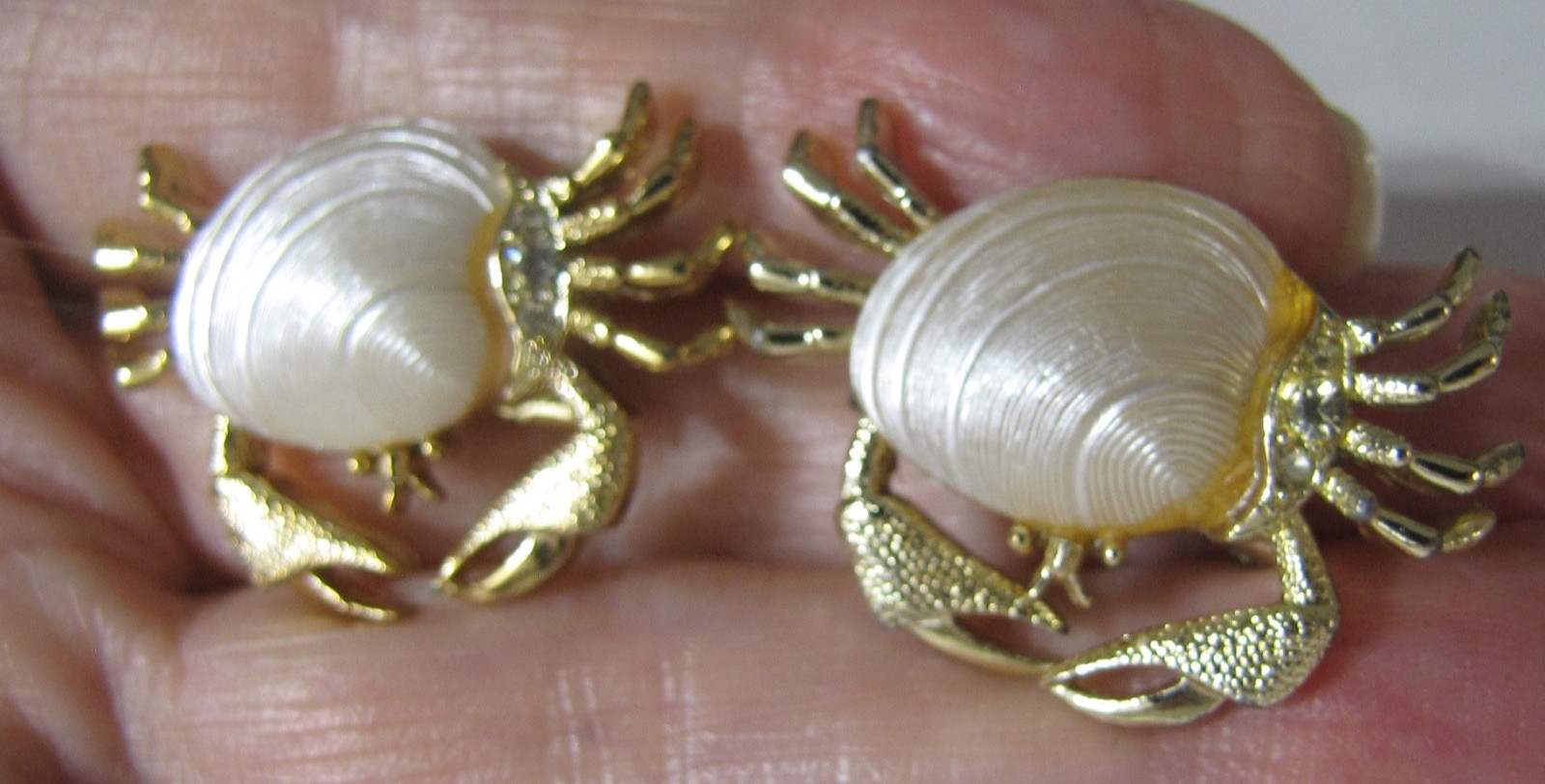 Vintage Crab Swordfish Pin Lot 4 Sea Life Mamselle Rhinestone Gold Silver Tone
