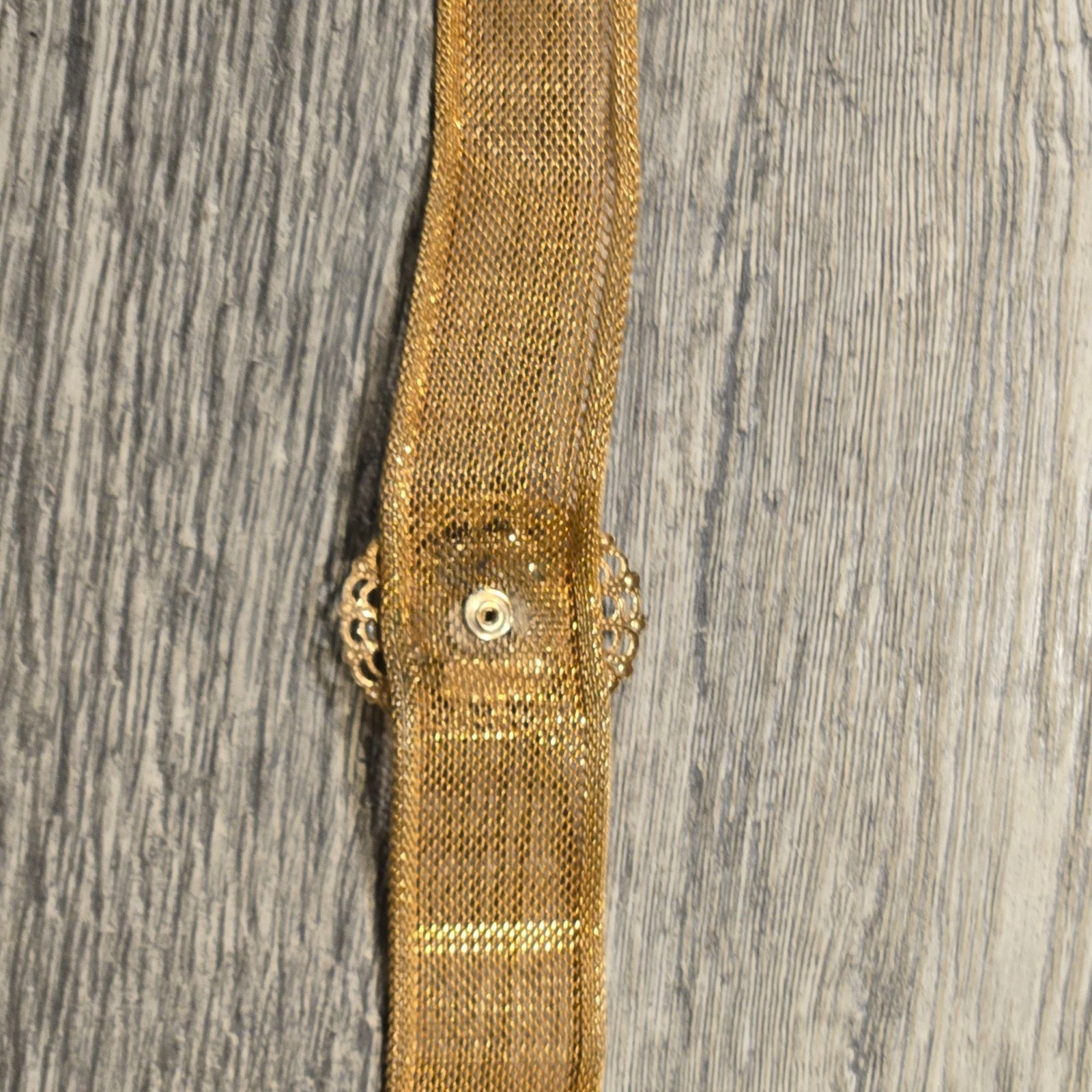 Vintage Coro Cameo choker necklace Gold Tone Mesh Lady Portrait Filigree Estate