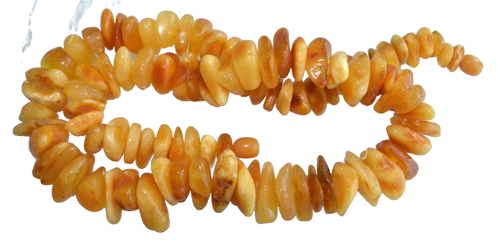 ✅48cm = 60gr RUSSIAN SOVIET BALTIC AMBER BEAD NECKLACE 琥珀 BRACELET STONE PENDANT