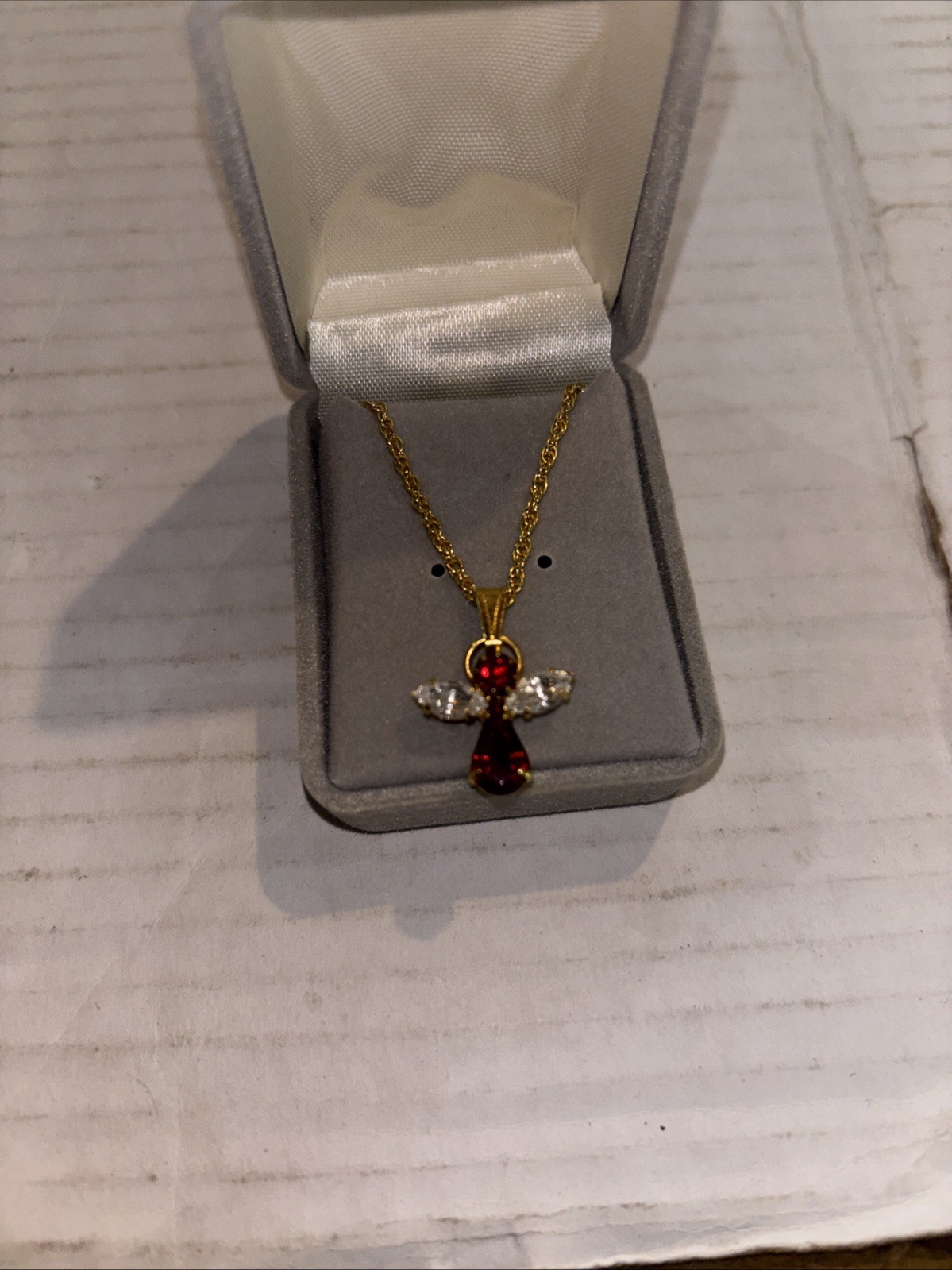 Lindenwold Fine Jewelers Necklace with Angel Pendant – New old stock