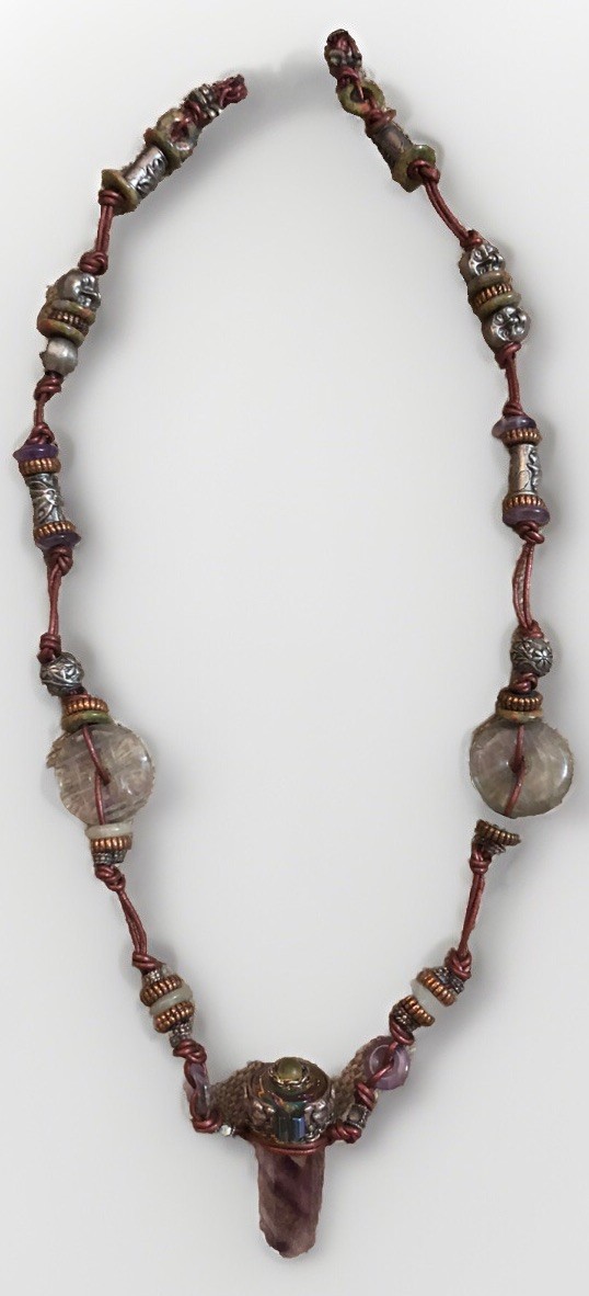 amethyst necklace vintage antique