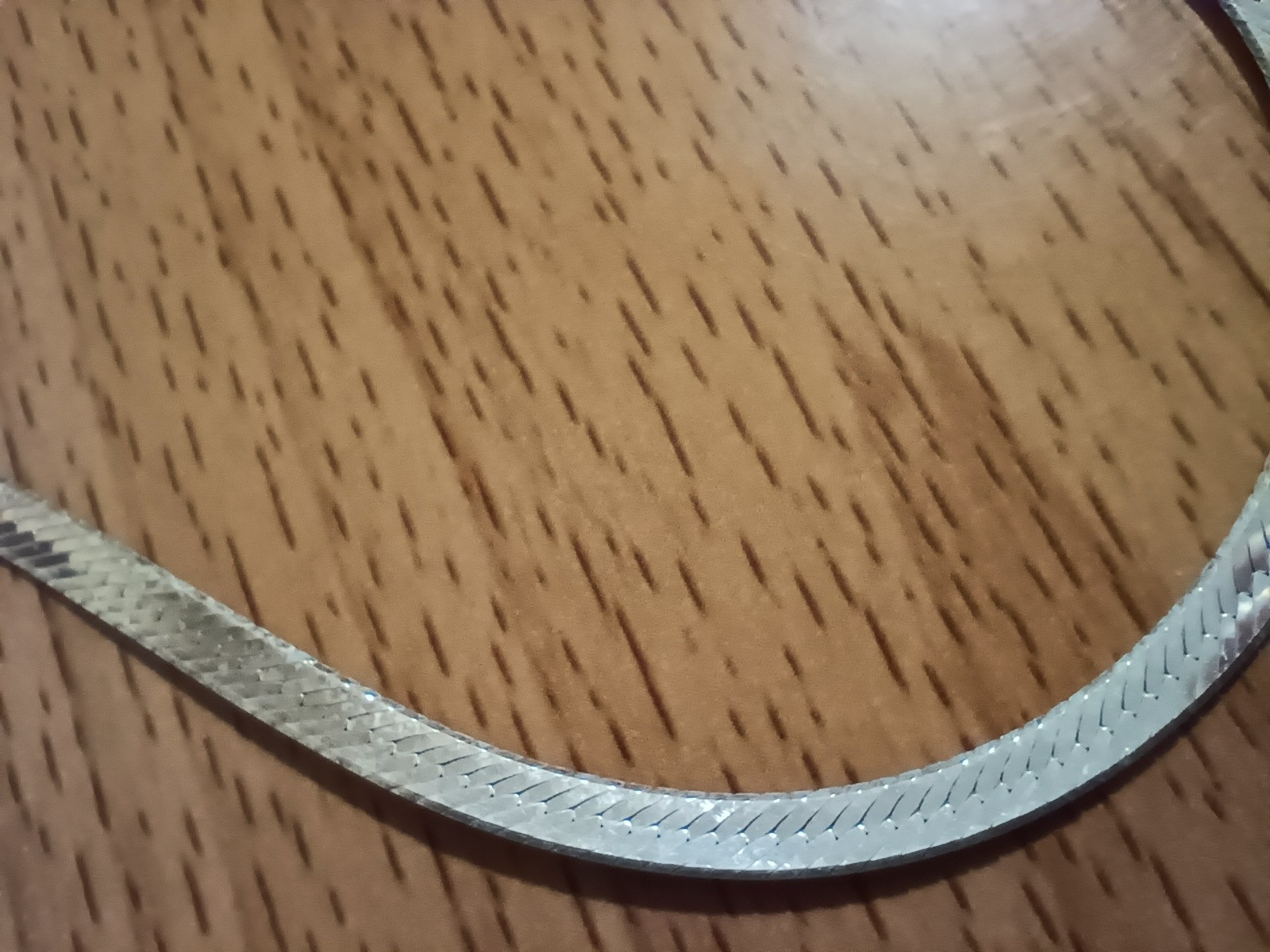 Vtg 925 Italy Sterling Silver 4mm Herringbone Chain 19 3/4″ long Necklace