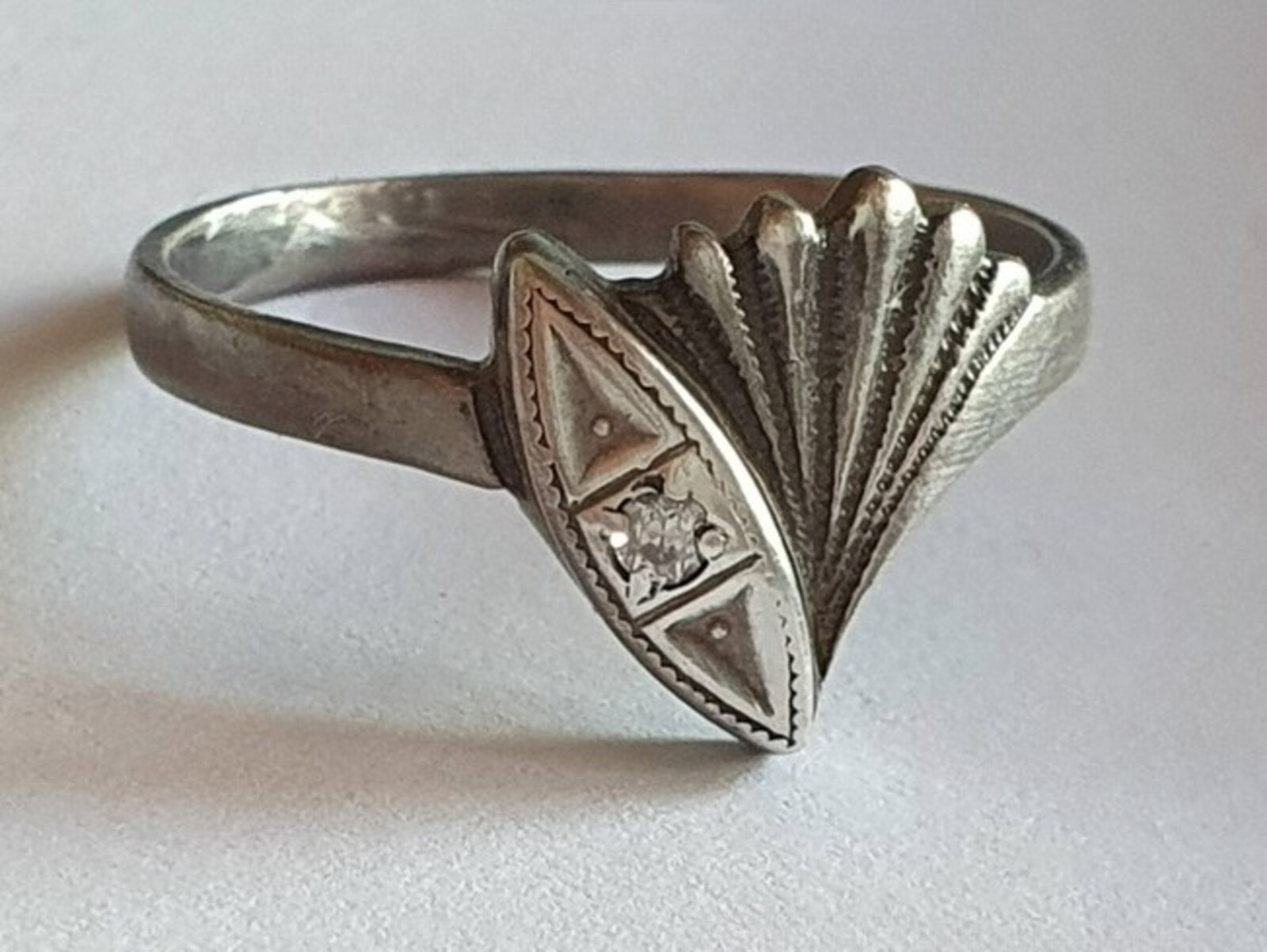 Vintage Soviet USSR ring sterling silver 925 ⭐ Size 8.5 Weight 2.08 g.