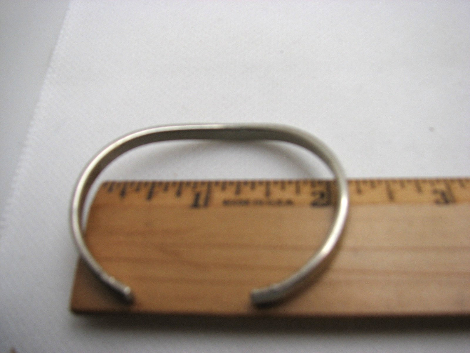 Vintage Sergio Lub Magnetic Bracelet Silver Tone Wave Design Size Small