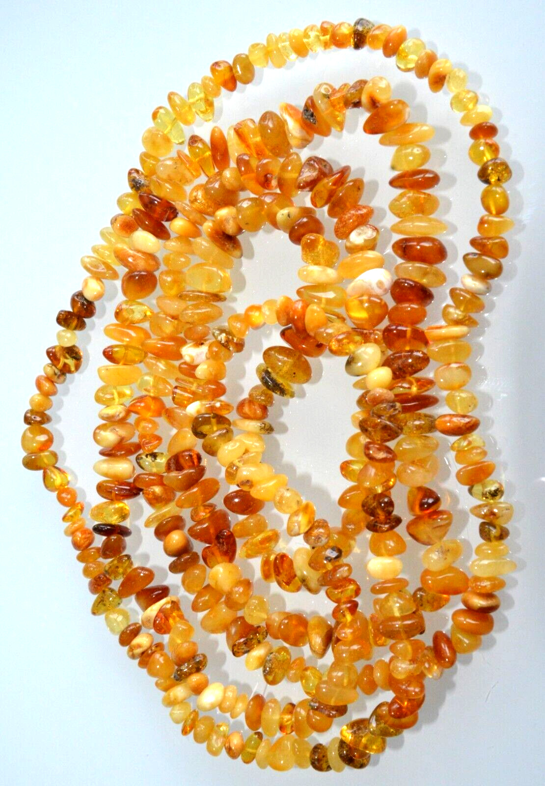✅135 cm=46gr RUSSIAN SOVIET BALTIC AMBER BEAD NECKLACE 琥珀 BRACELET STONE PENDANT