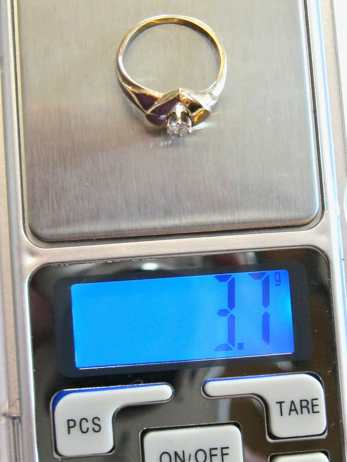 VINTAGE MOD RETRO DIAMOND ENGAGEMENT PROMISE EVERY DAY RING 14K YELLOW GOLD RING