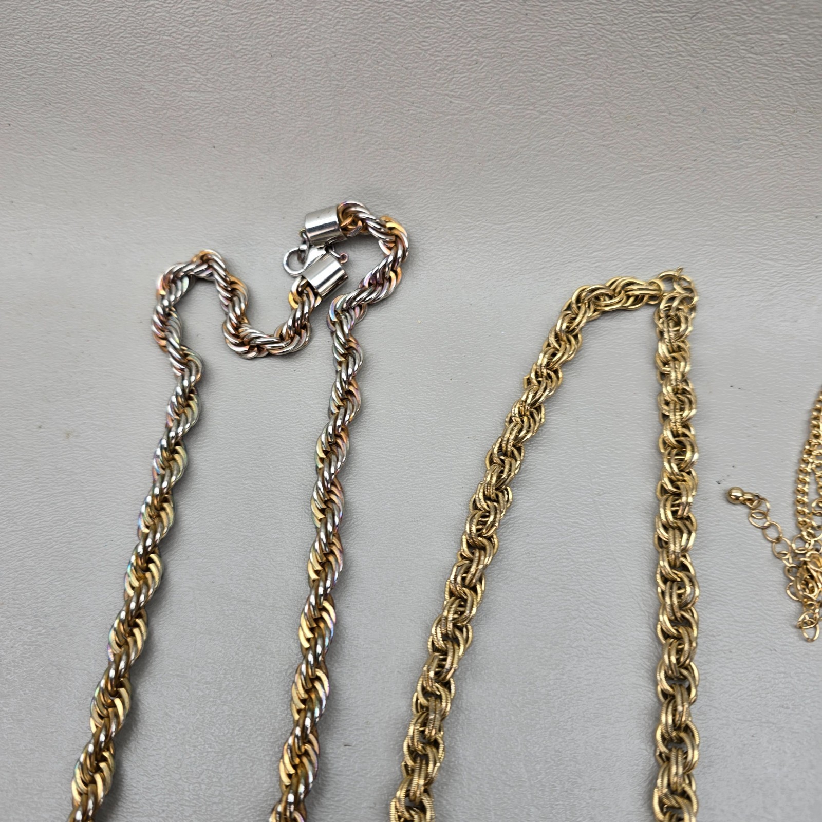 Vintage Necklace Lot Gold Tone Silver Tone Beaded Statement Jewelry Mixed
