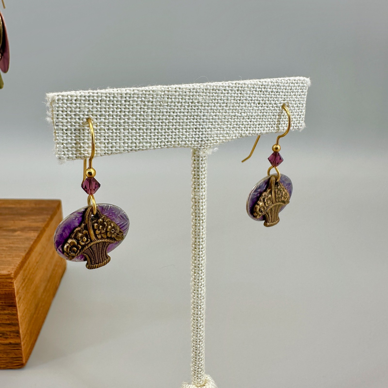 Vintage Bohemian Artisan Earrings Lot Mixed Metals Dangle Pierced Earth Tone
