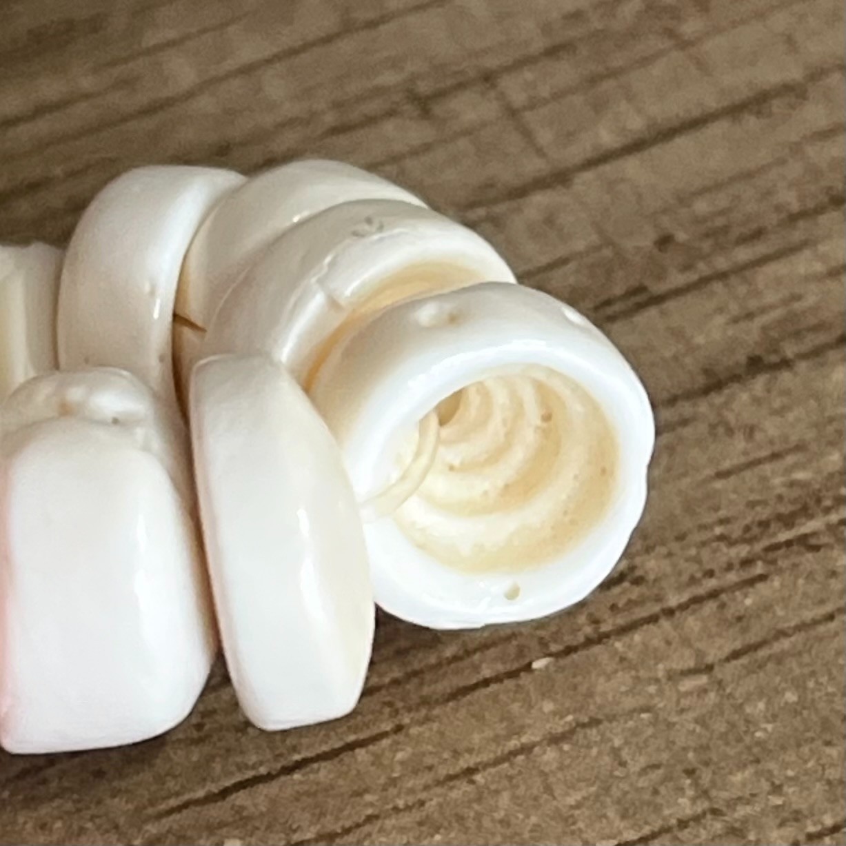 Vintage Puka Shell Necklace Chunky 10mm Beach Summer Resort Coastal 19.5″ 76g