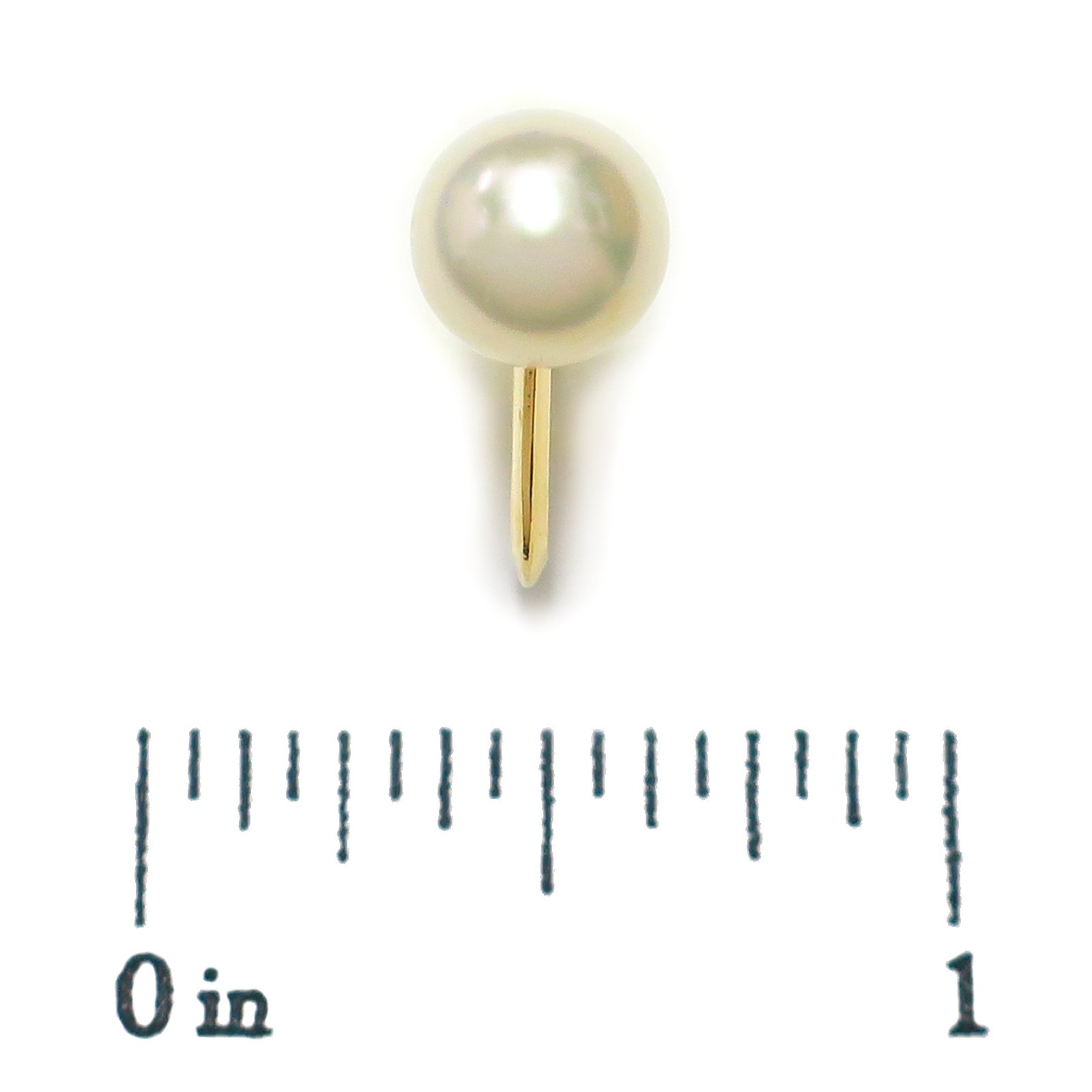 MIKIMOTO K14YG Yellow Gold Pearl Earrings #950c Rise-on