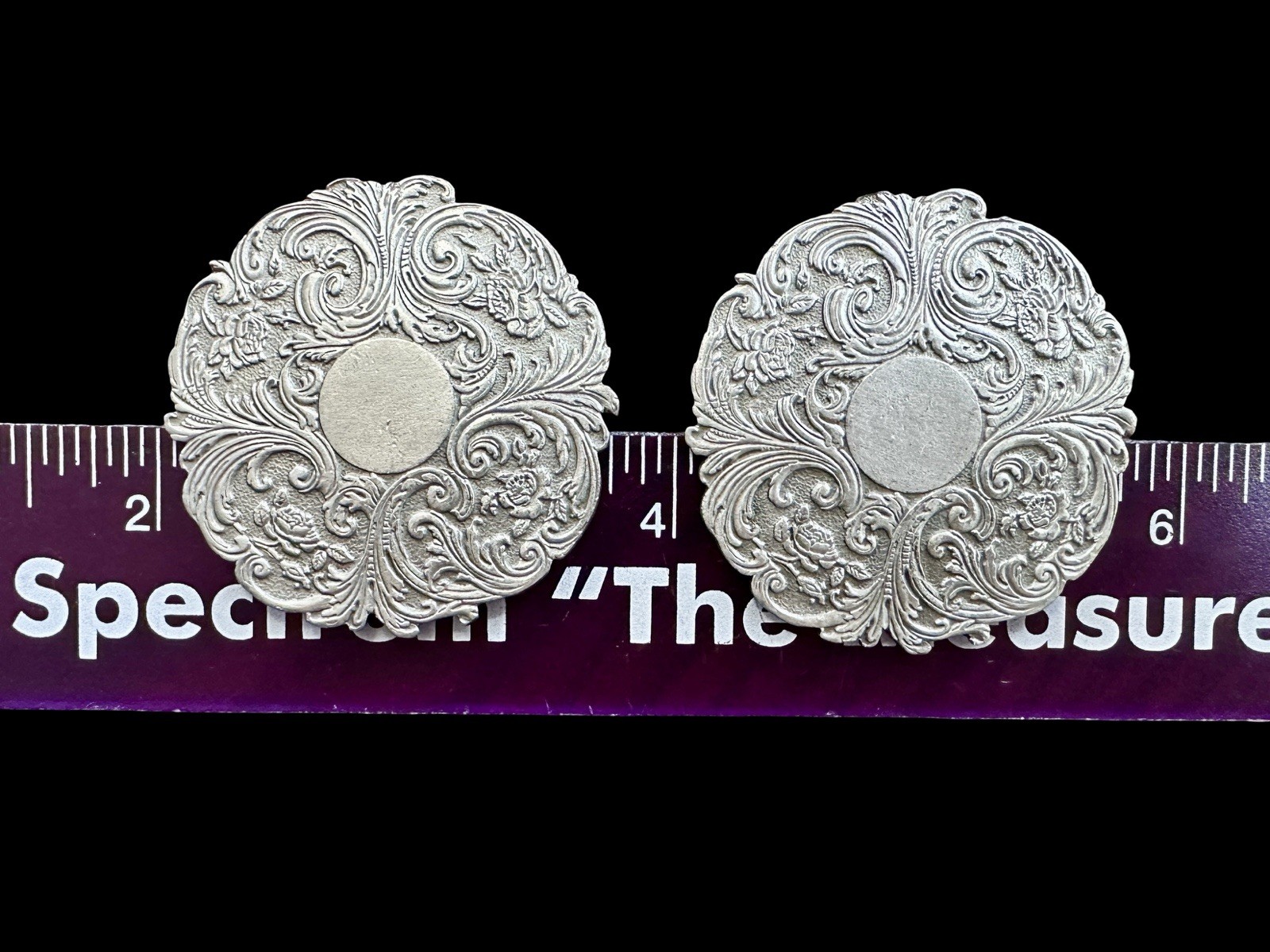 Pair Of Vintage Salisbury Pewter Brooches P403, Lot Of 2