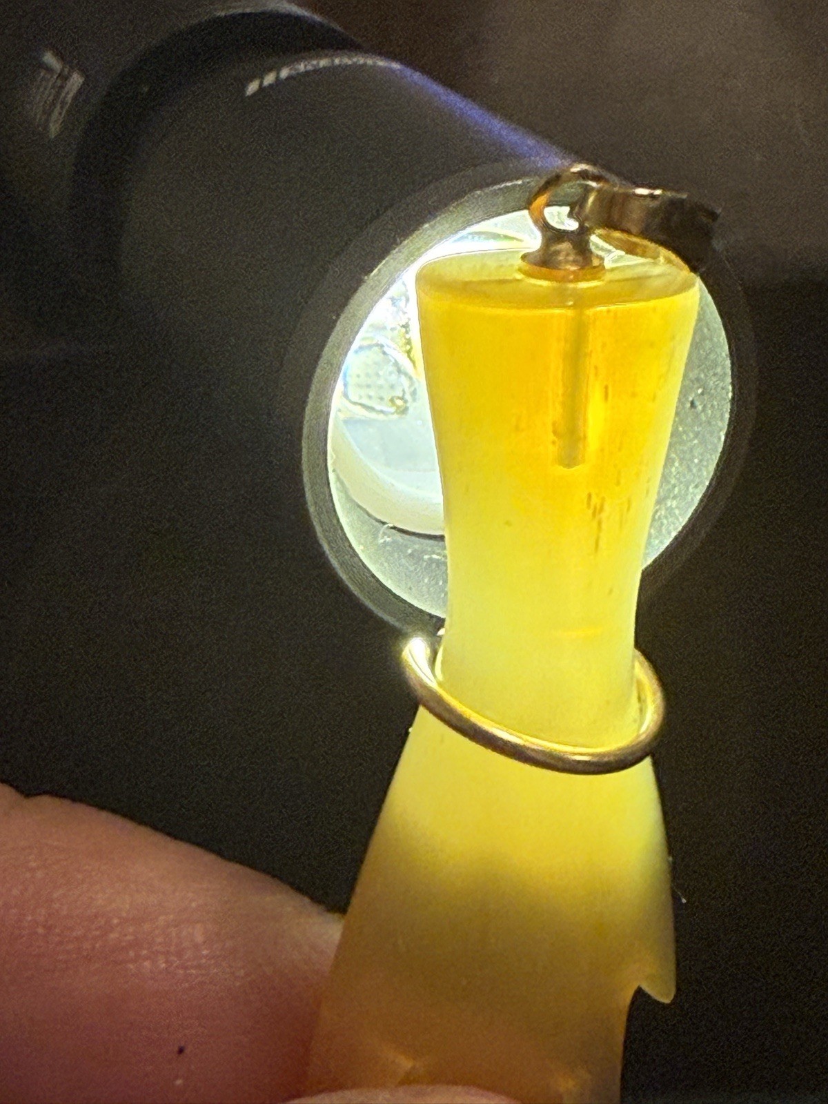 Antique Baltic Amber Hand Pendant Gold Filled Amulet Carved Honey Bony Victorian