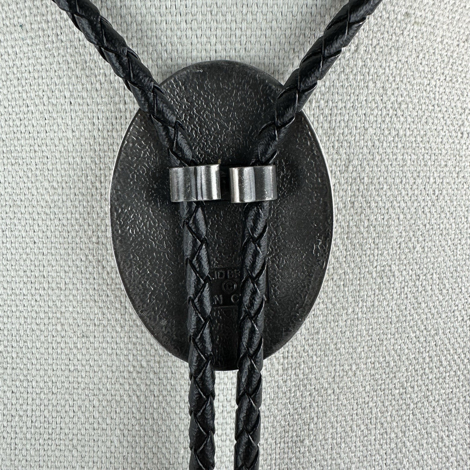 Vintage Ivan “Great American Eagle” Silver Tone Over Brass Western Bolo Tie