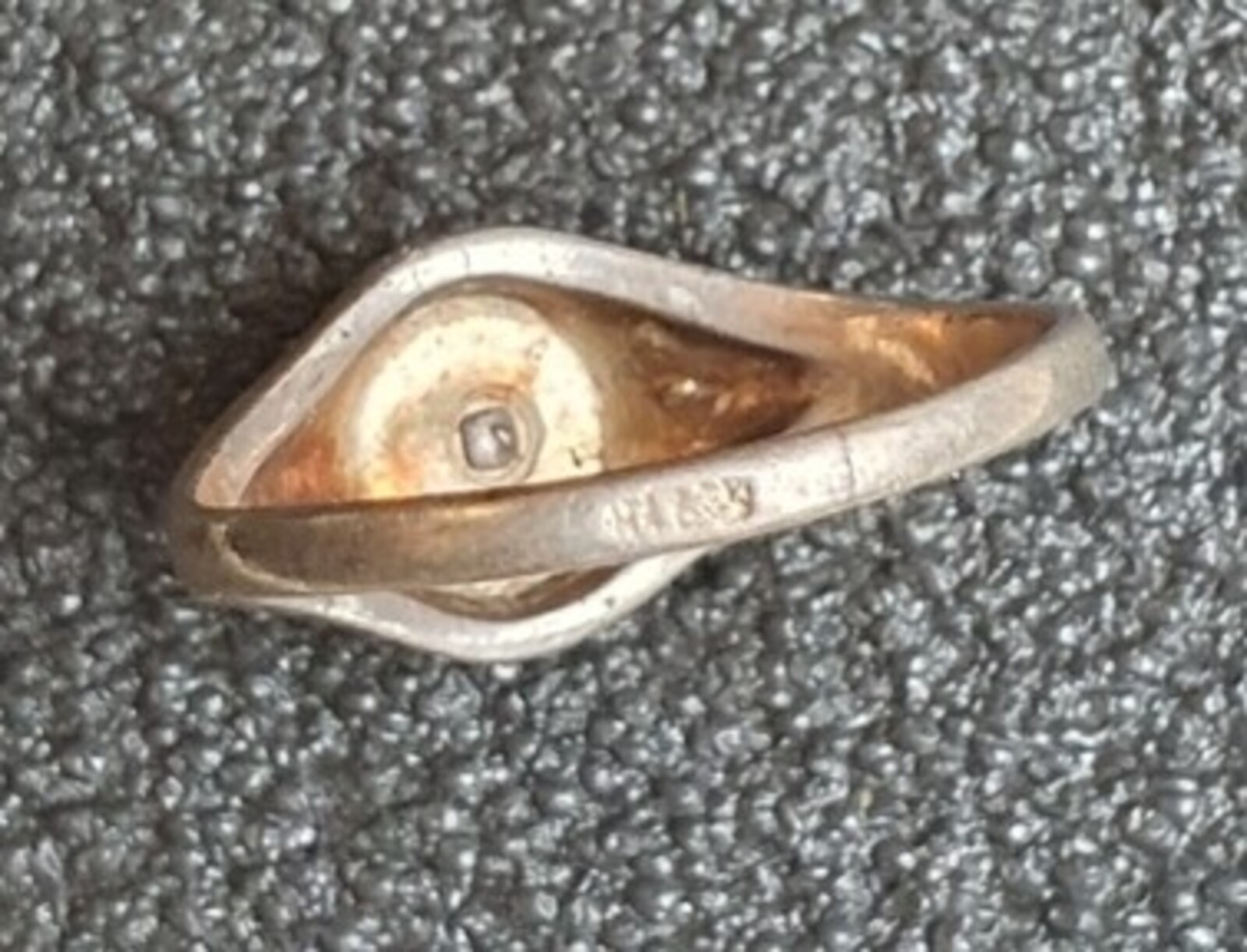 Vintage Soviet USSR ring sterling silver 875 ⭐ Size 7.5 Weight 2.4 g.