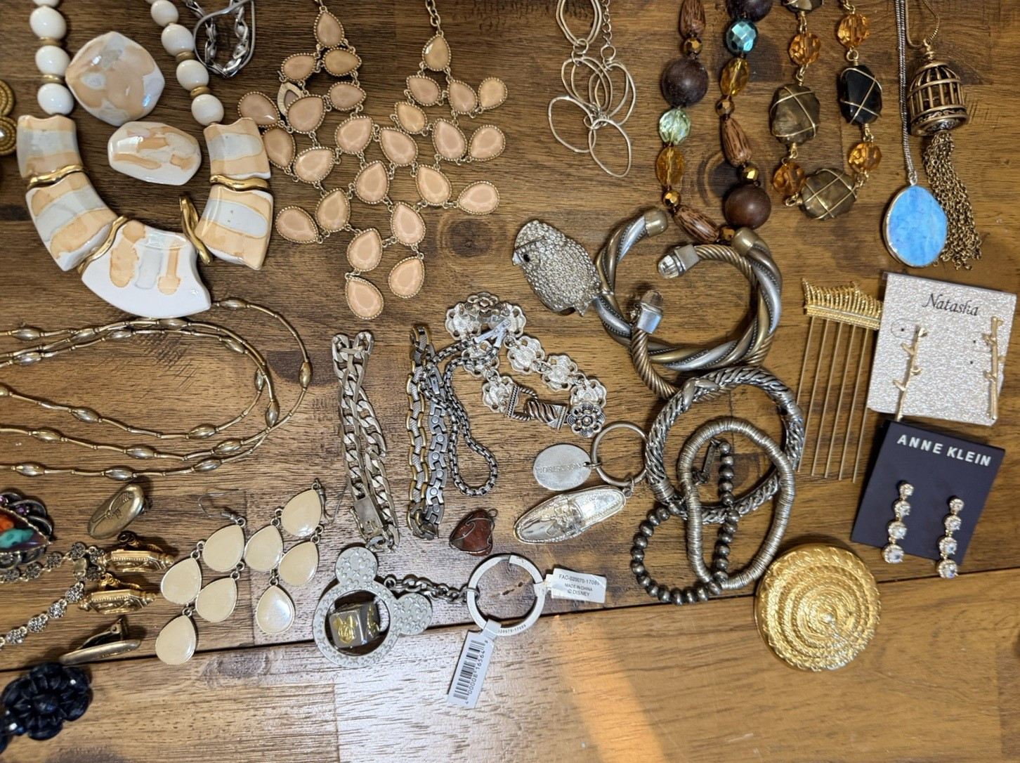 Vintage Modern Costume 99 Pieces Jewelry Lot Signed Necklace Earrings Broach