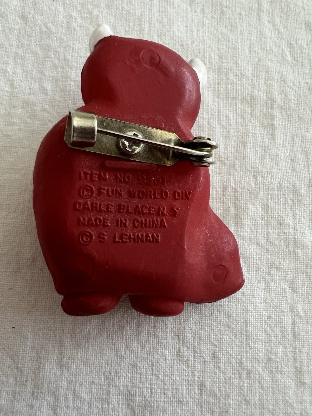 Vintage FUN WORLD DIV. No 9301 Halloween Little Red Devil Costume Pin Boy/Girl