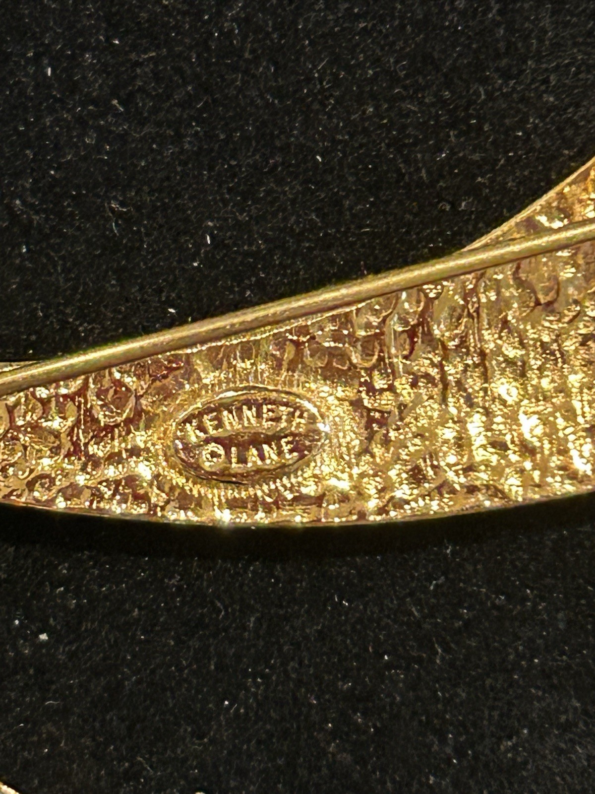RARE Kenneth Jay Lane Saber Brooch With Watch Signed