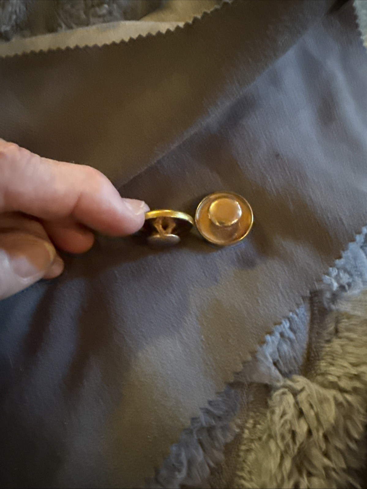 Antique Engraved Gold Cuff Links