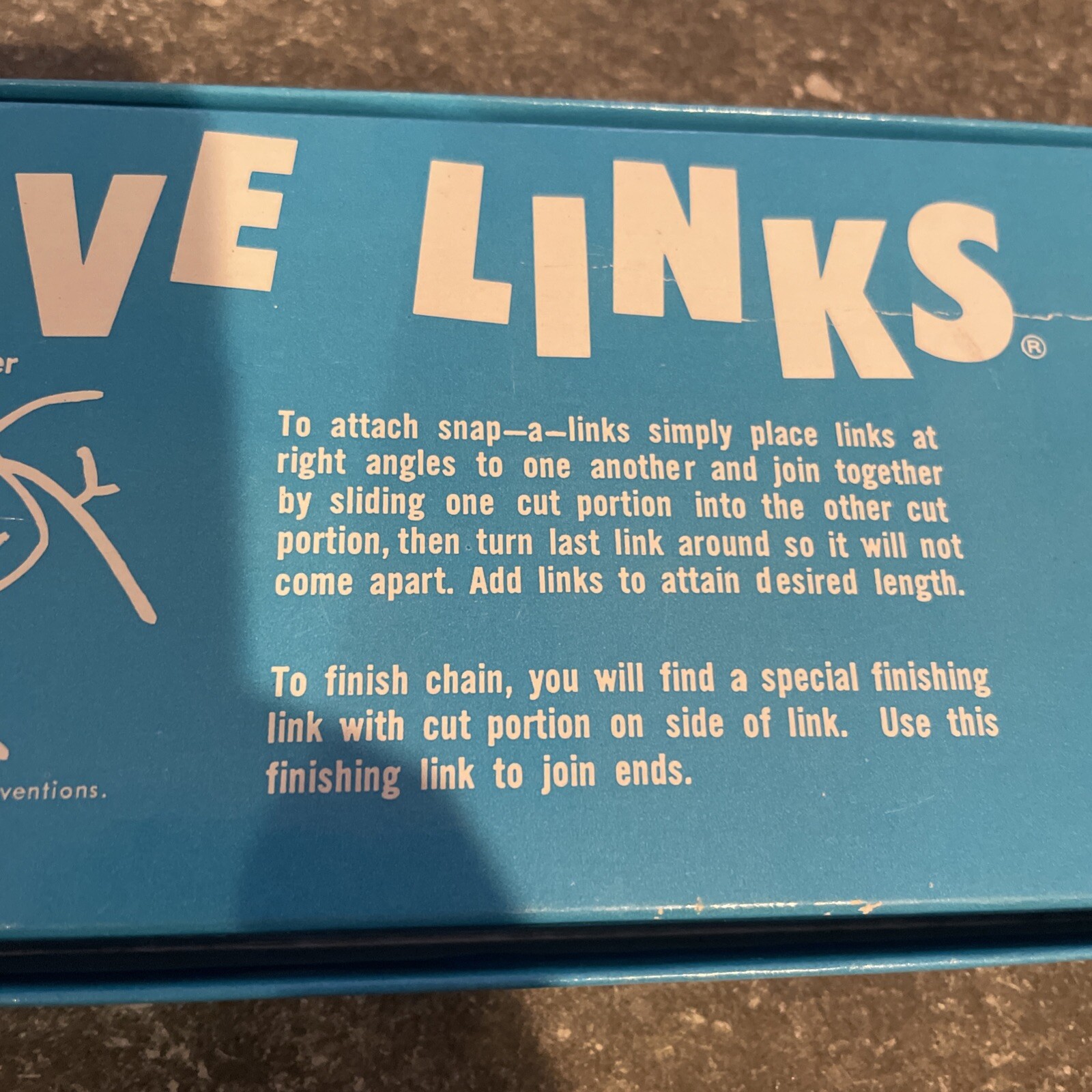 Vintage 1971 Milton Bradley Love Links Jewelry Box Plastic