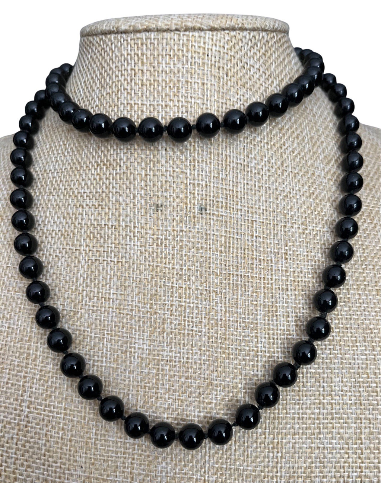Vintage 14k Gold, Black Onyx And Genuine Pearl Jewelry Suite
