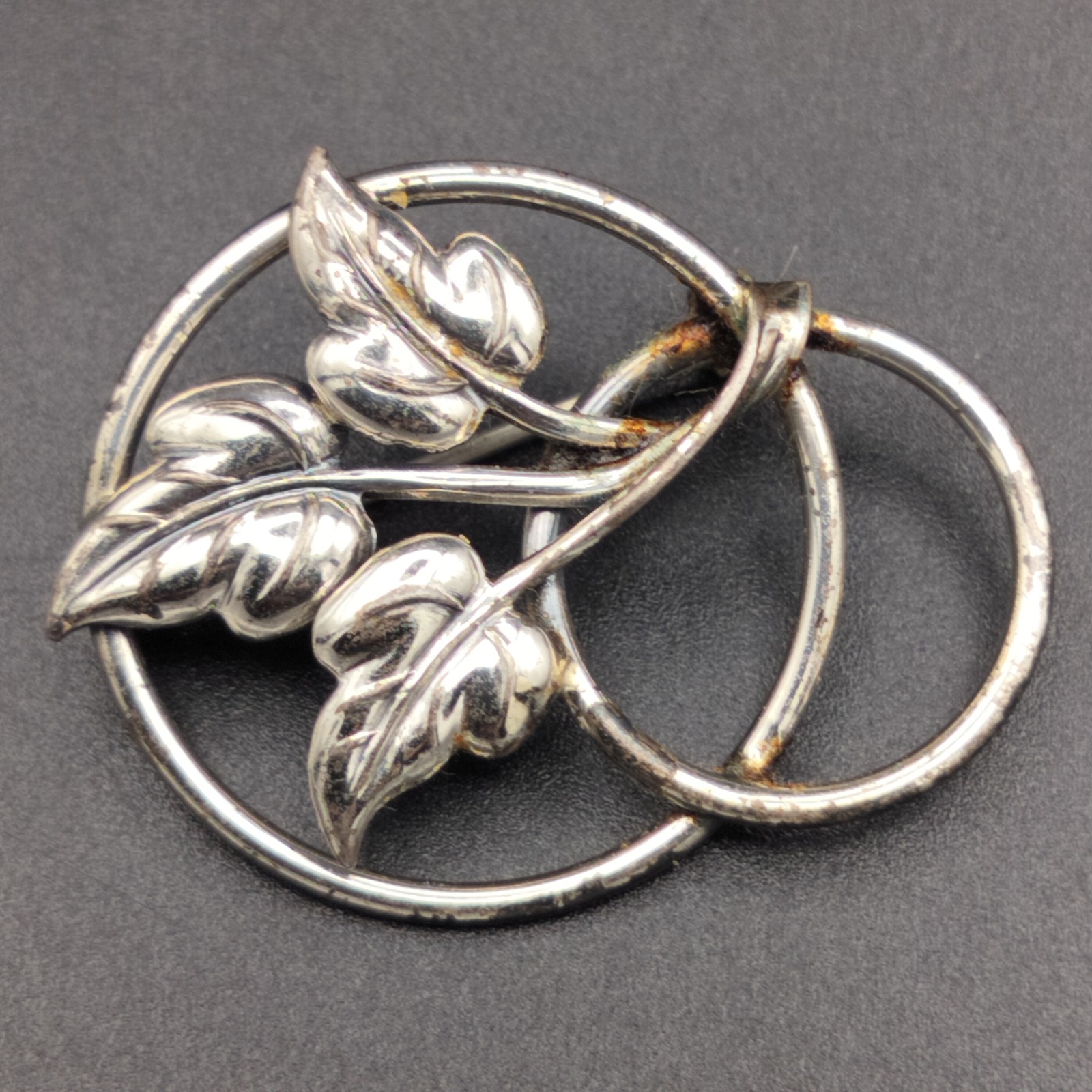 Vintage Sterling Silver Leaf Botanical Brooch Pin – Nature Inspired Jewelry