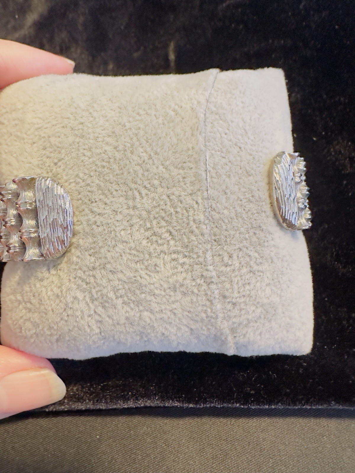 Vintage Cuff Bracelet Bangle Silver Tone Cuff Bamboo Design Good Quality Metal