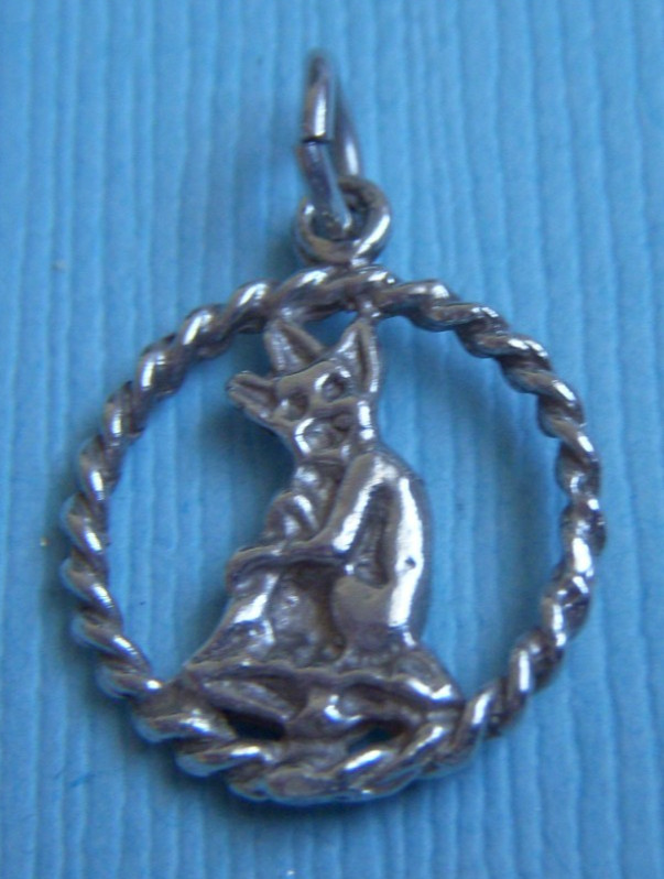 Vintage leprechaun sterling charm