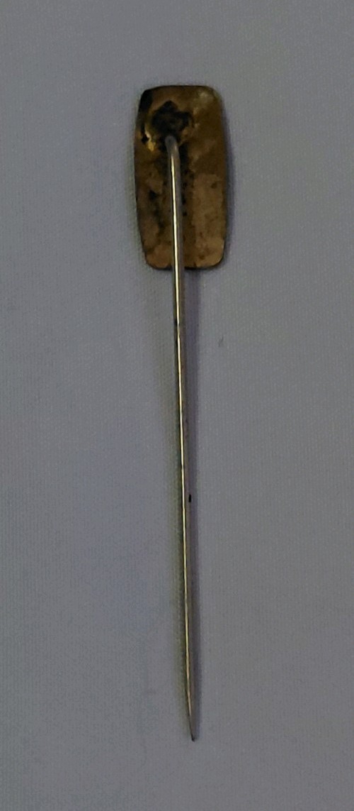 1915 Art Nouveau Edwardian Era, Stick Pin. Brass, Bronze, Gold Wash.