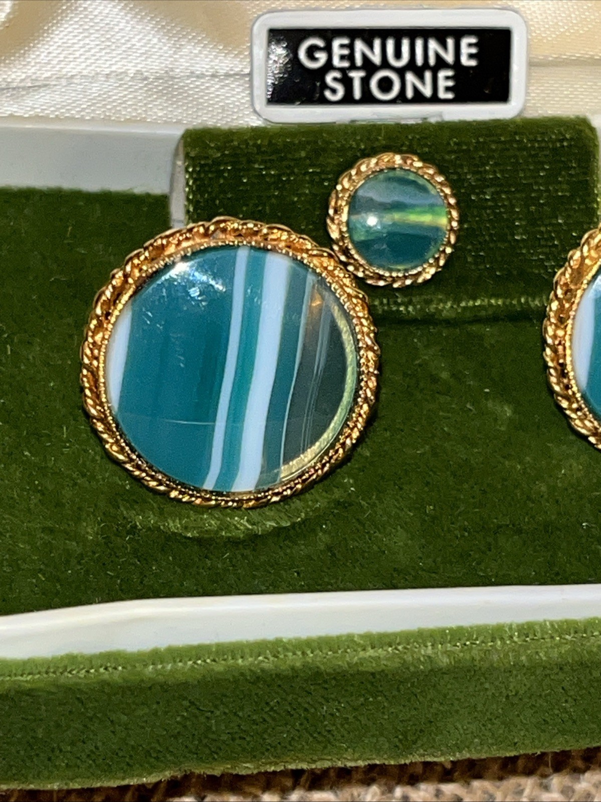HADLEY Andrea Bouchard Collection Cufflinks & Tie Tack Set VINTAGE