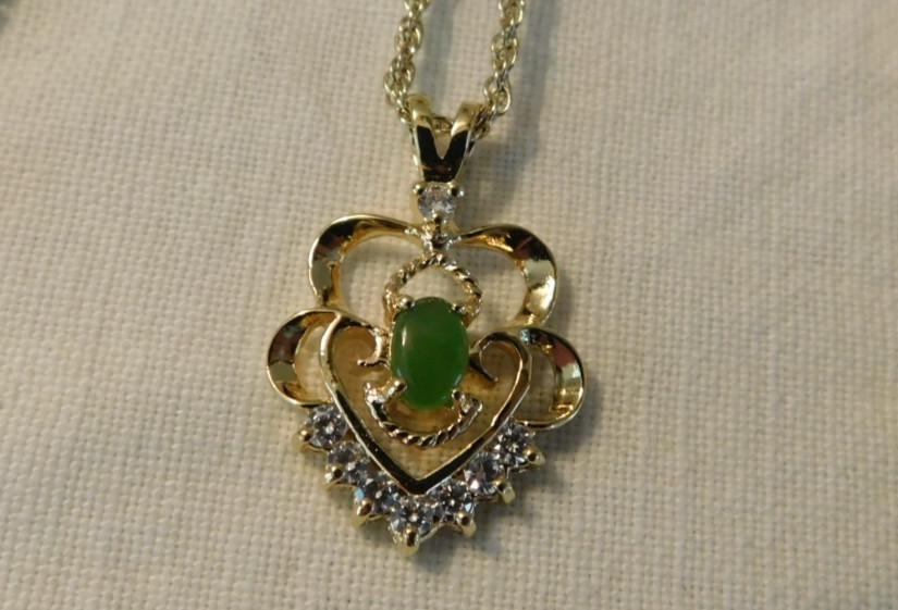 Pendant Necklaces LOT of Six Murano Art Glass Danbury Mint Jade Crystal Amethyst