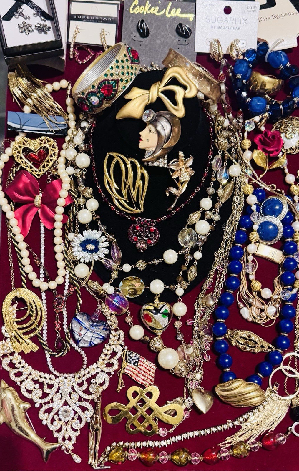 Vintage High End Costume Jewelry Trifari Jackie Kennedy BSK Emmons Gerrito Liz