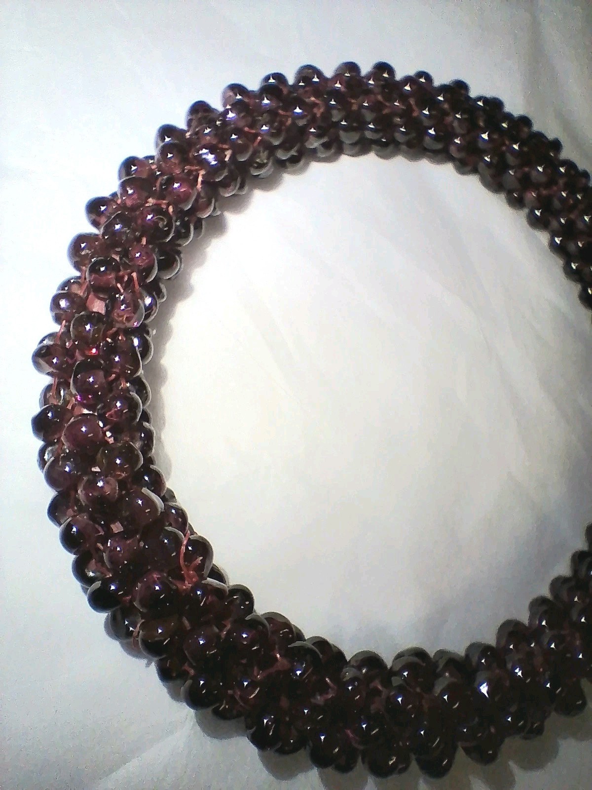 Vintage Bohemian Garnet Necklace, Natural Garnet & Bohemian Garnet Bracelet Lot