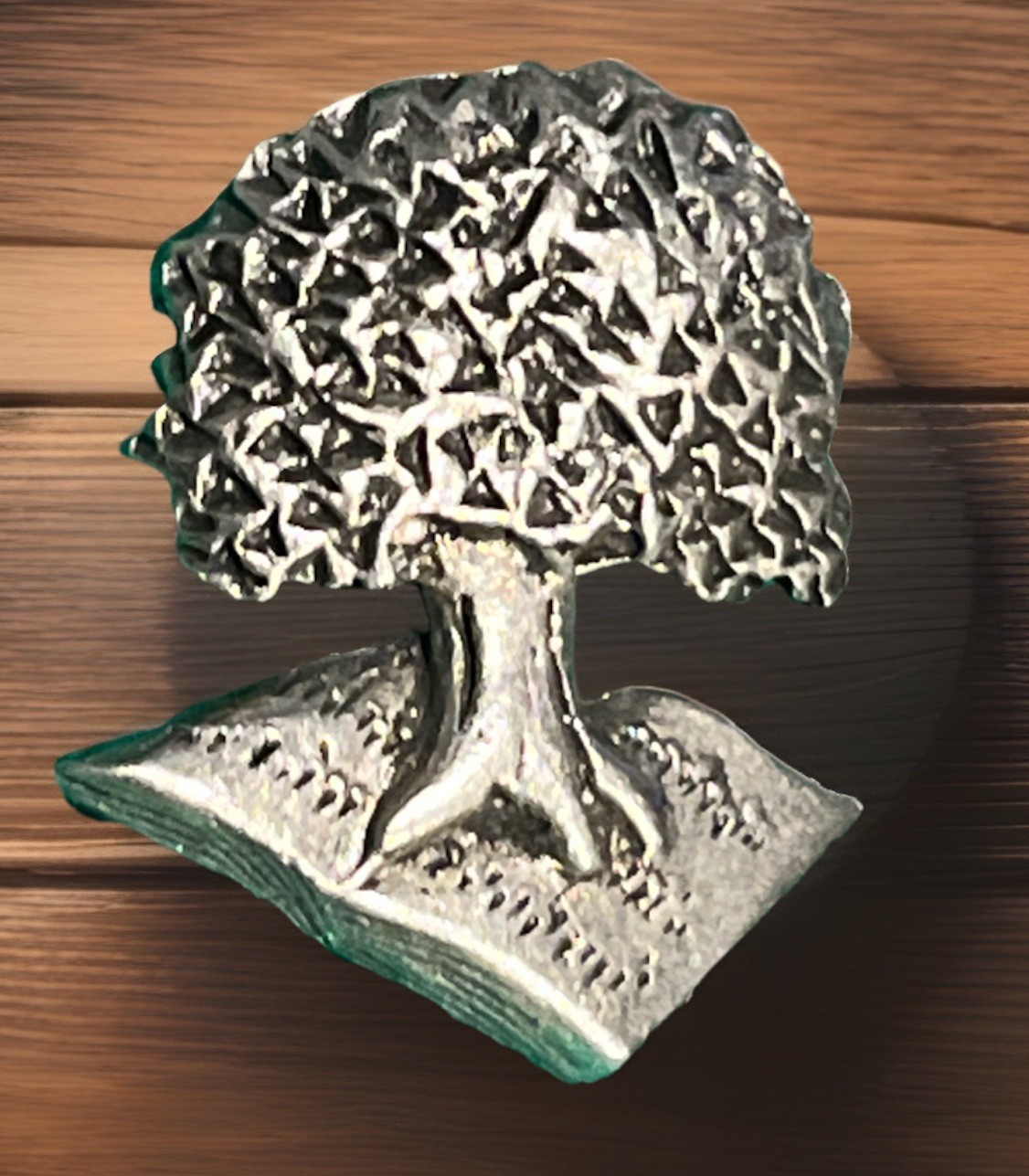 Vintage CLIFT Figural Pewter Tree Lapel Pin 0.75″ I12