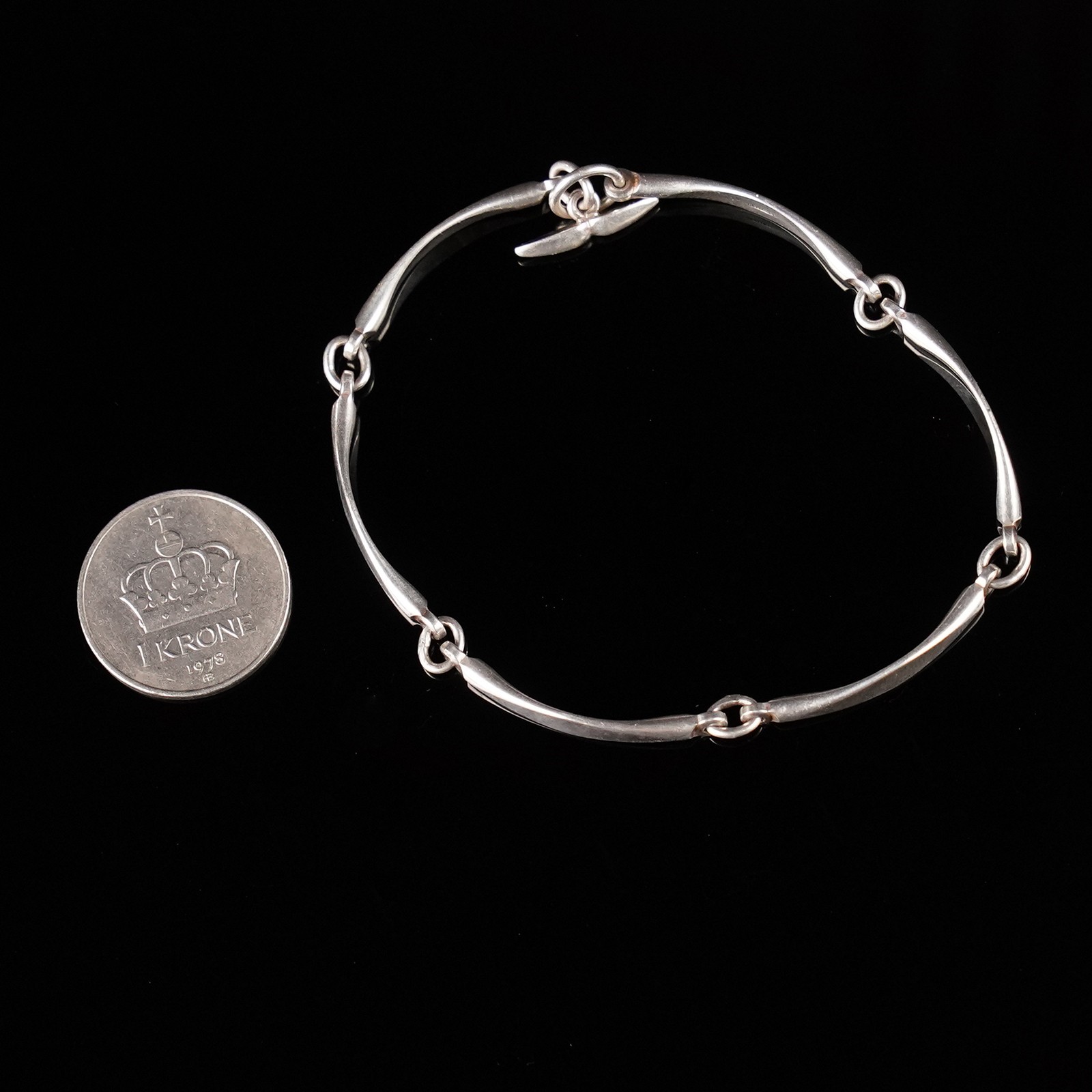 N.E. From Scandinavian Sterling Silver Modernist Bracelet Denmark