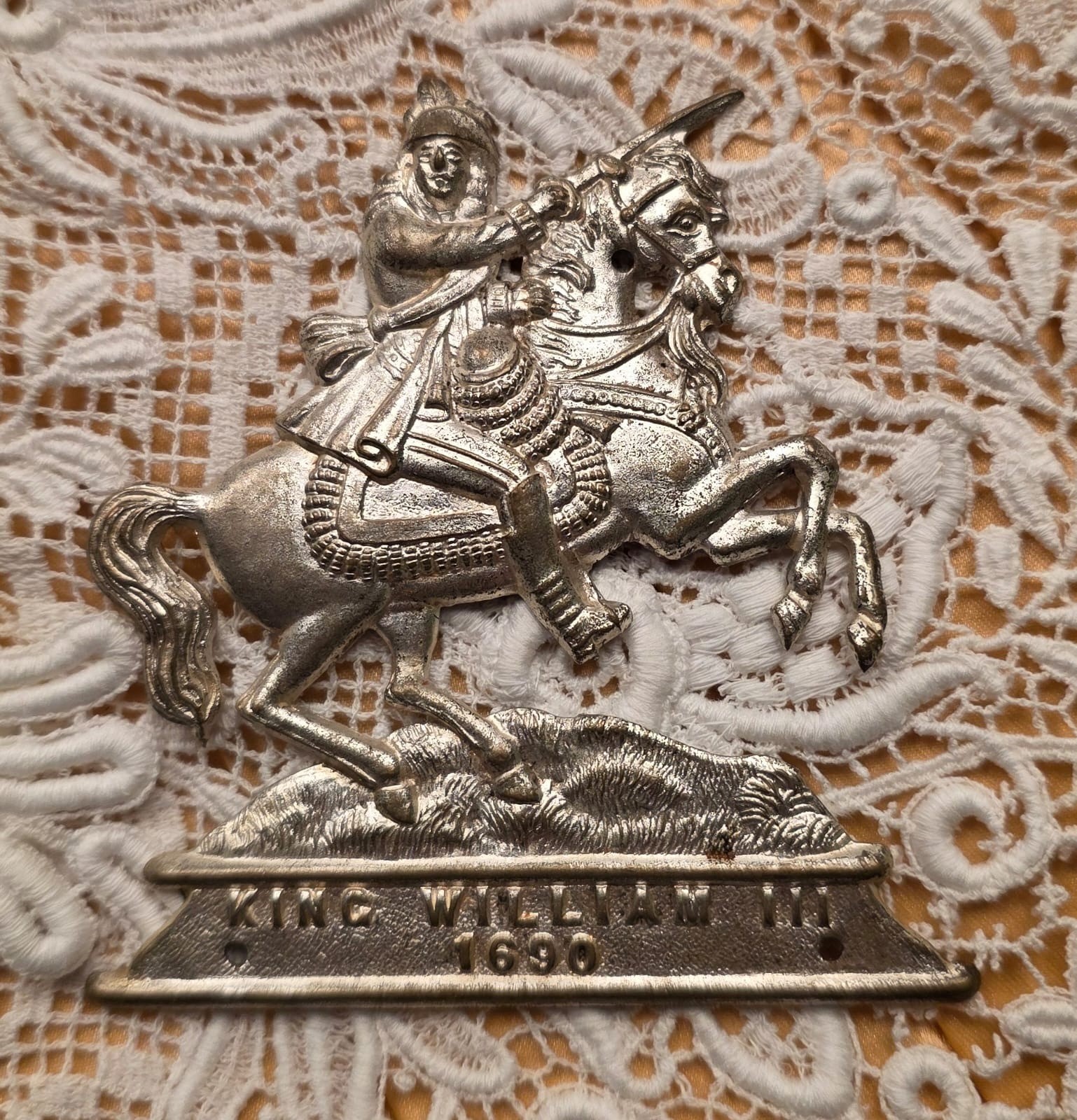 VICTORIAN 19TH C NICKEL SASH CHARM LOT STAR HEART SNAKE + JACOB’S LADDER