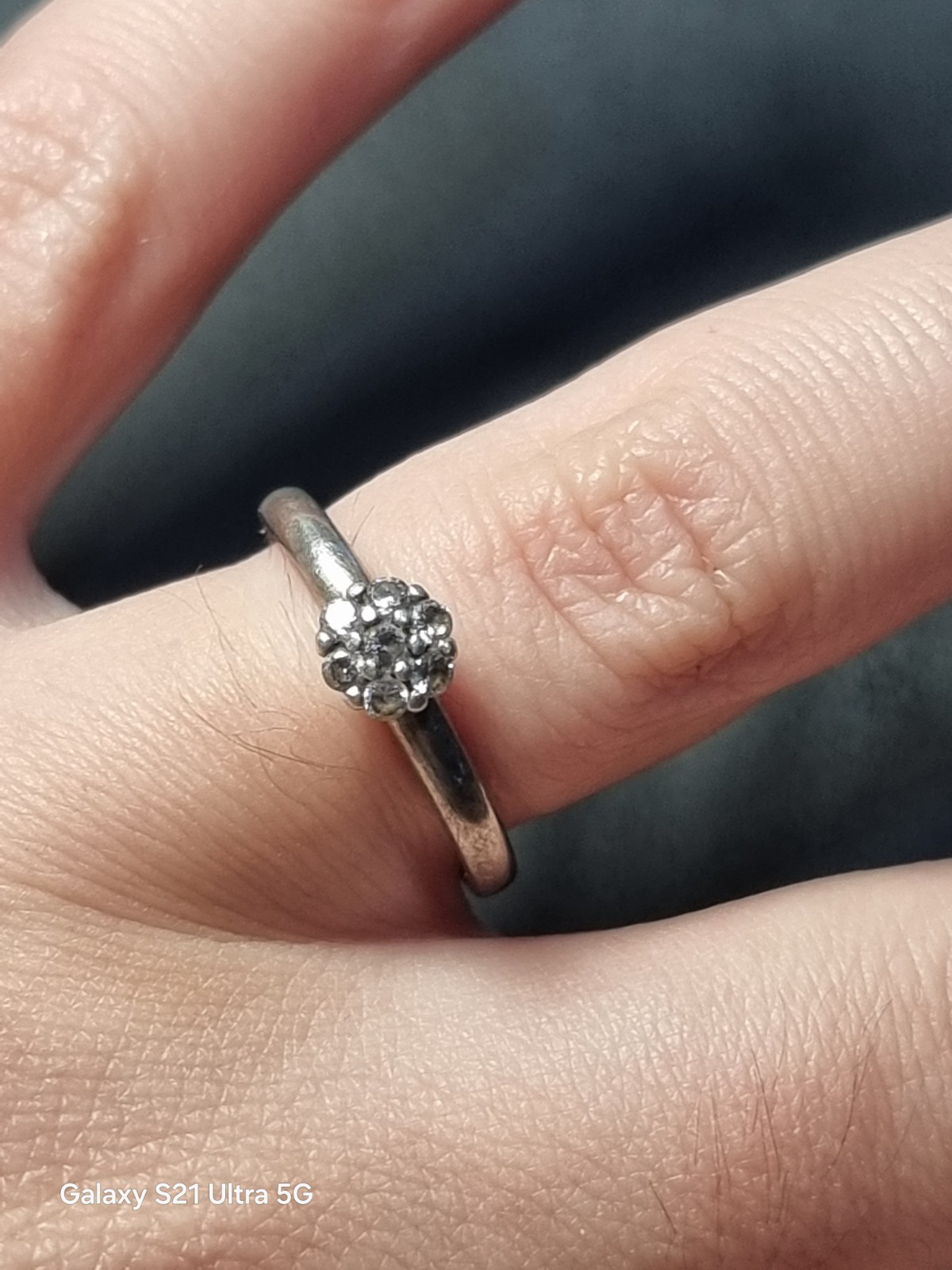 925 Sterling Silver Flower Cluster Ring – Classic Vintage Style