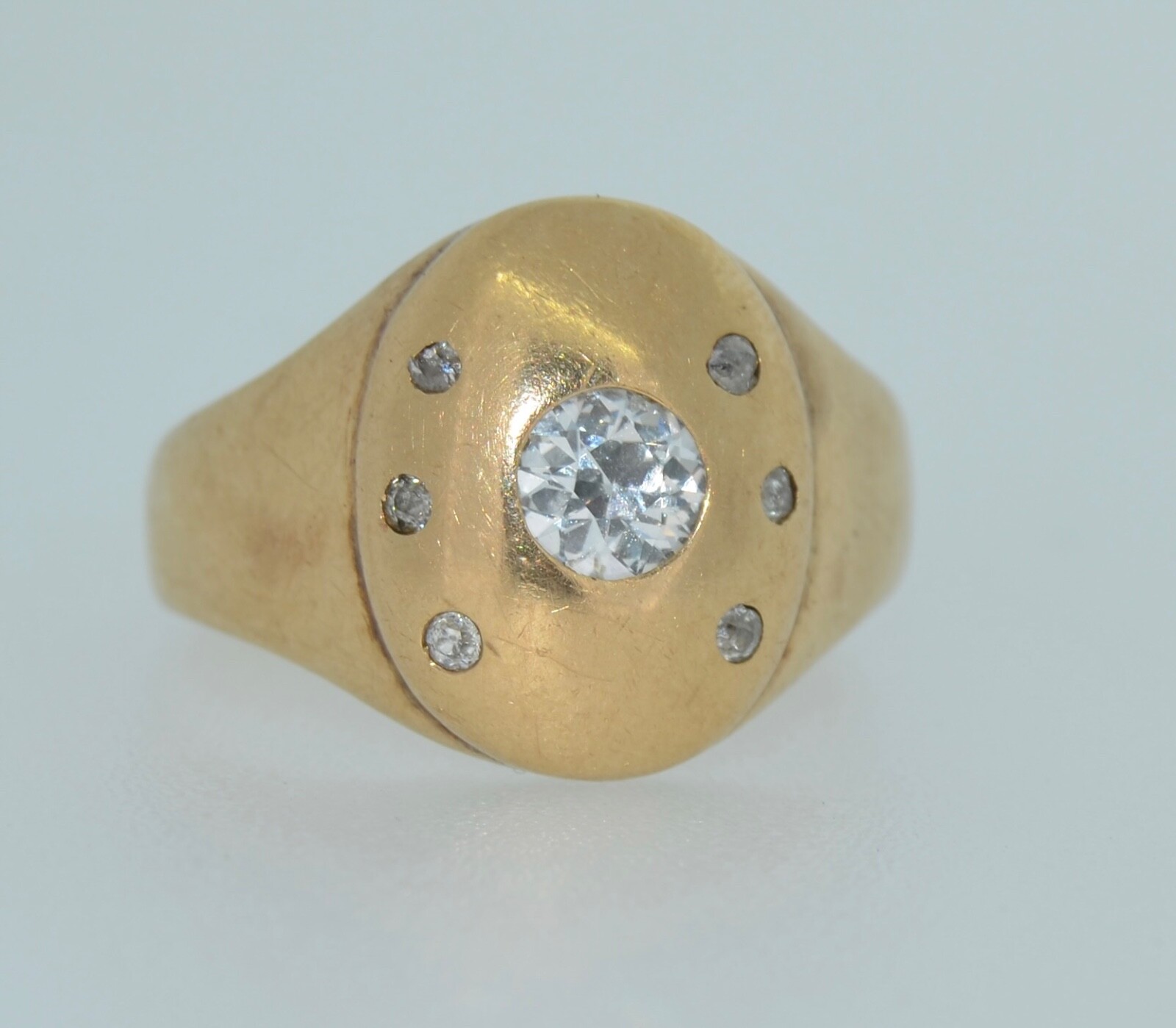 Old European Cut Diamond & Mine Cut Diamond Ring