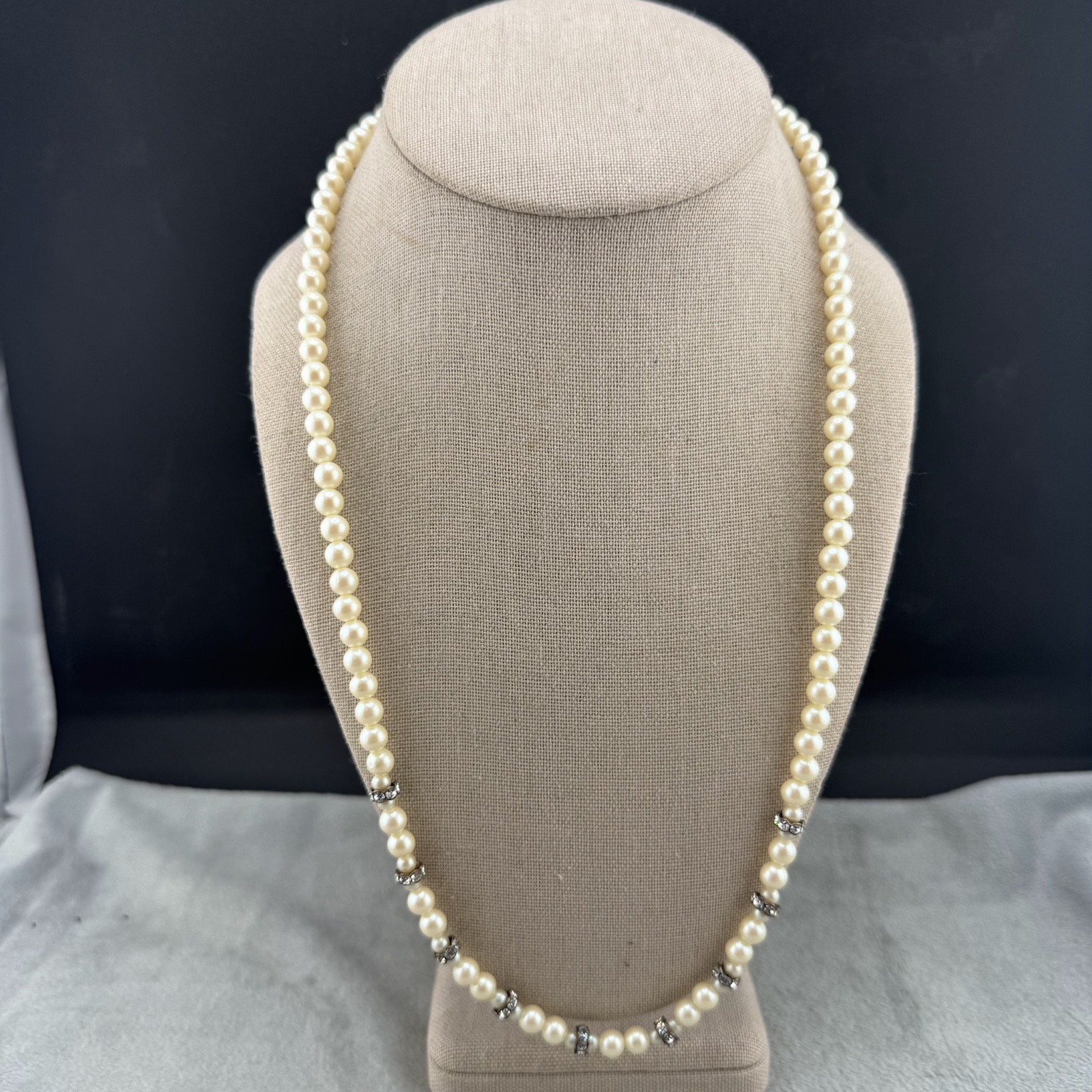 Vintage Necklace Lot of 3 Imitation Pearl 17” 18” 24”