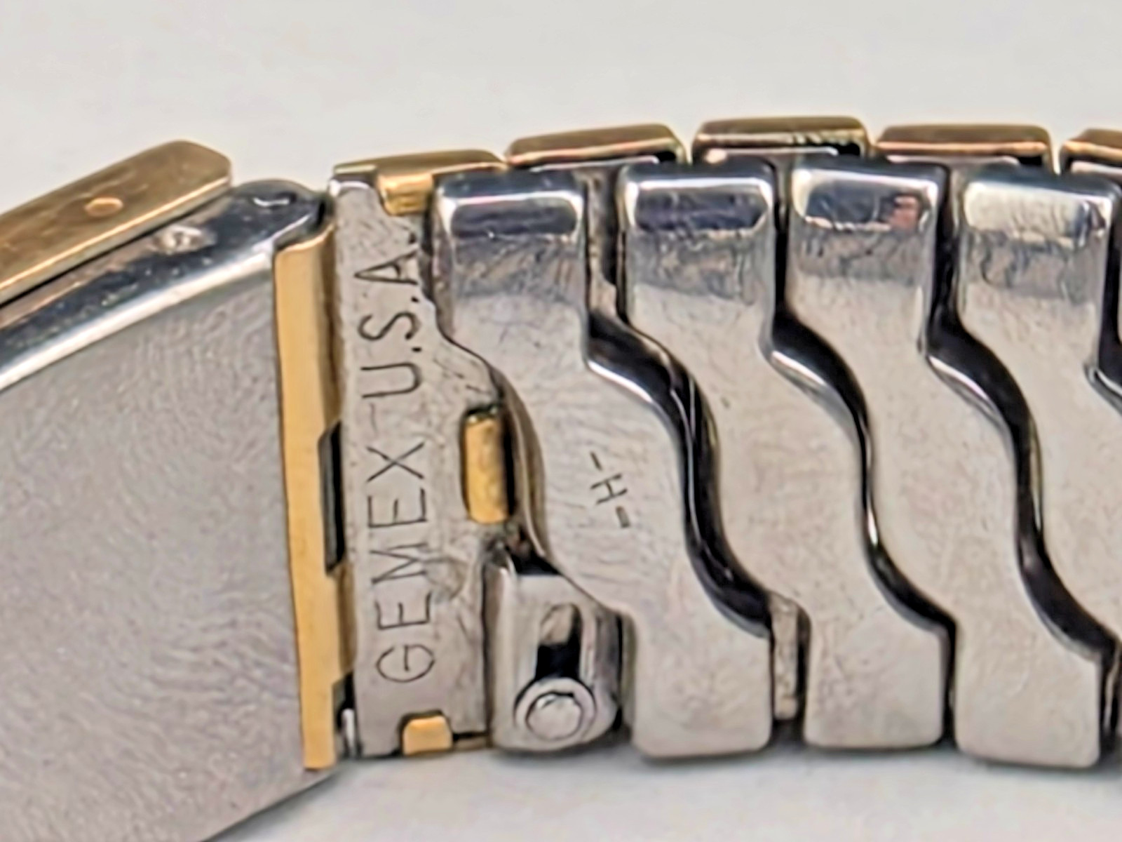 Vintage Gemex USA Gold-Filled Photo Locket Expansion ID Bracelet 7″ No Mono