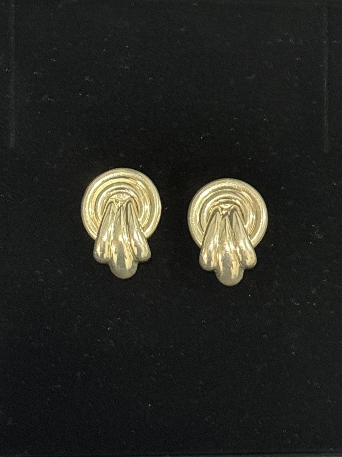 Vintage Sterling Silver Love Knot Statement Earrings By Zina Beverly Hills