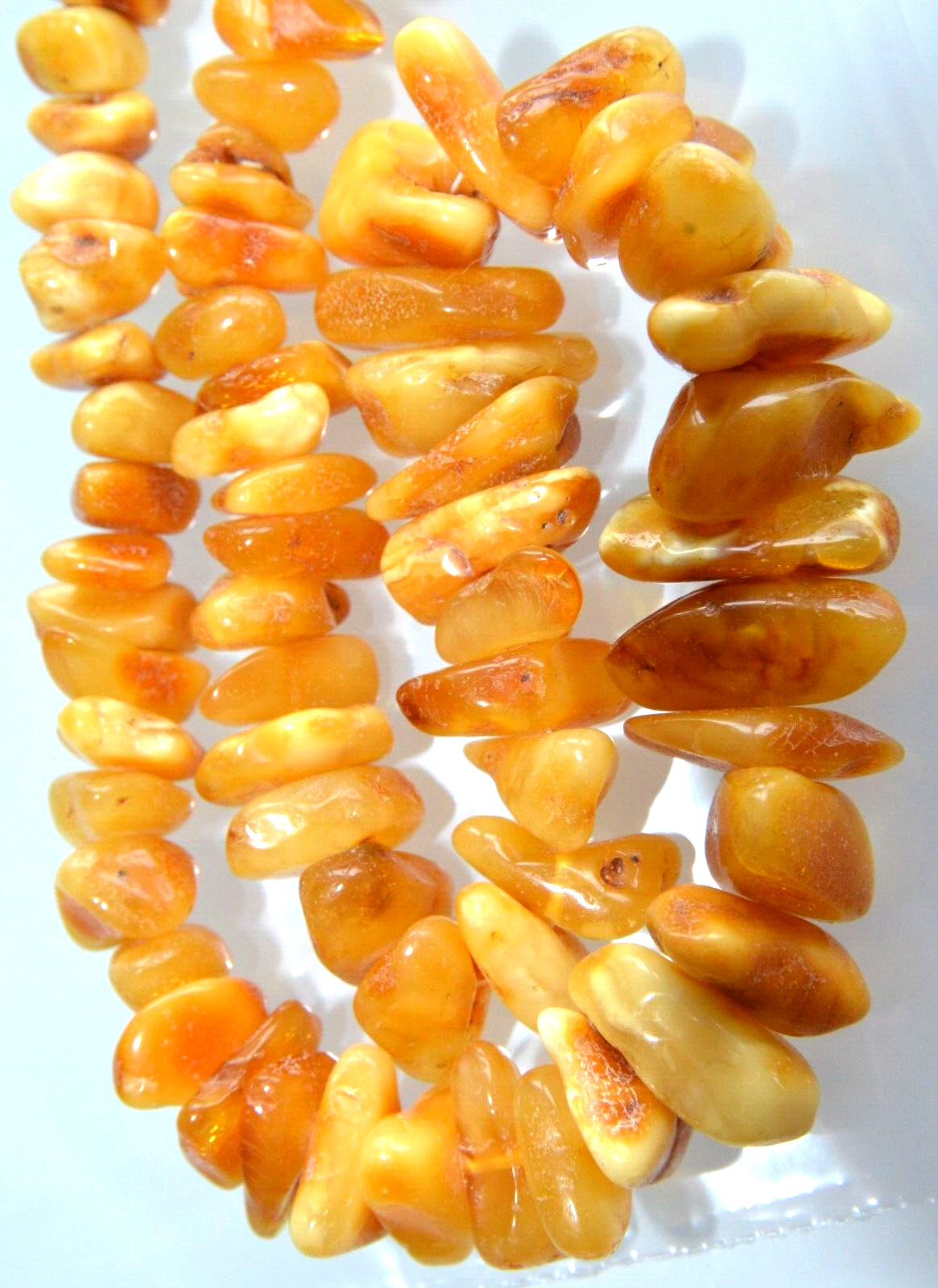 46gr RUSSIAN SOVIET BALTIC AMBER BEAD NECKLACE 琥珀 BRACELET STONE PENDANT EARRING