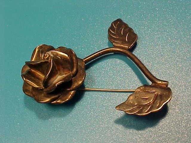 Vintage 925 Sterling Silver Mexico Flower Brooch Pin TL-67 Los Castillo Taxco