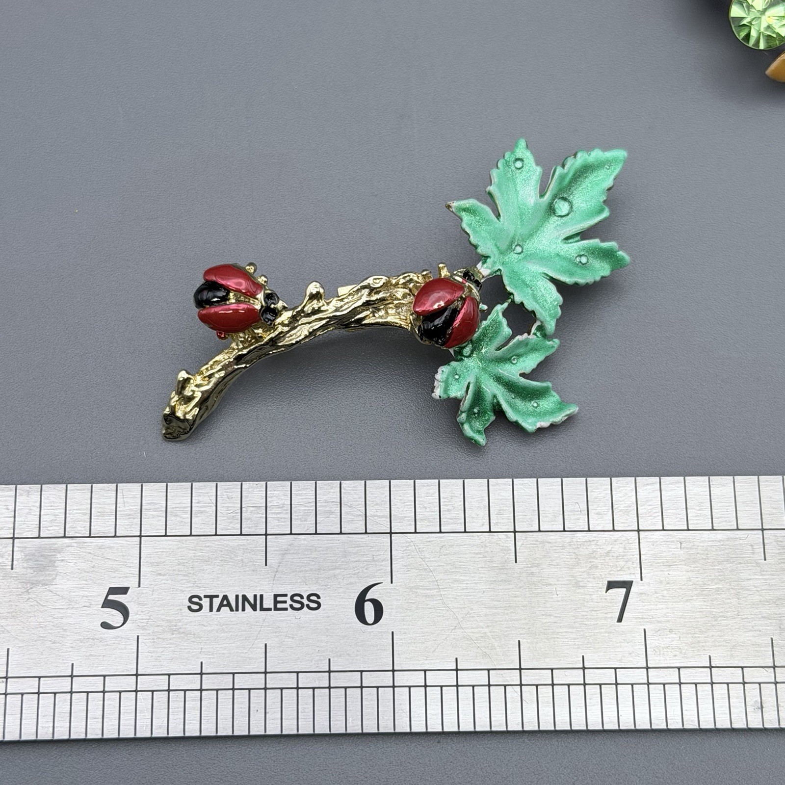 Gardening Brooch Lot Of 4 Sunflowers Birdhouse Rhinestones Enameled Gold Tone