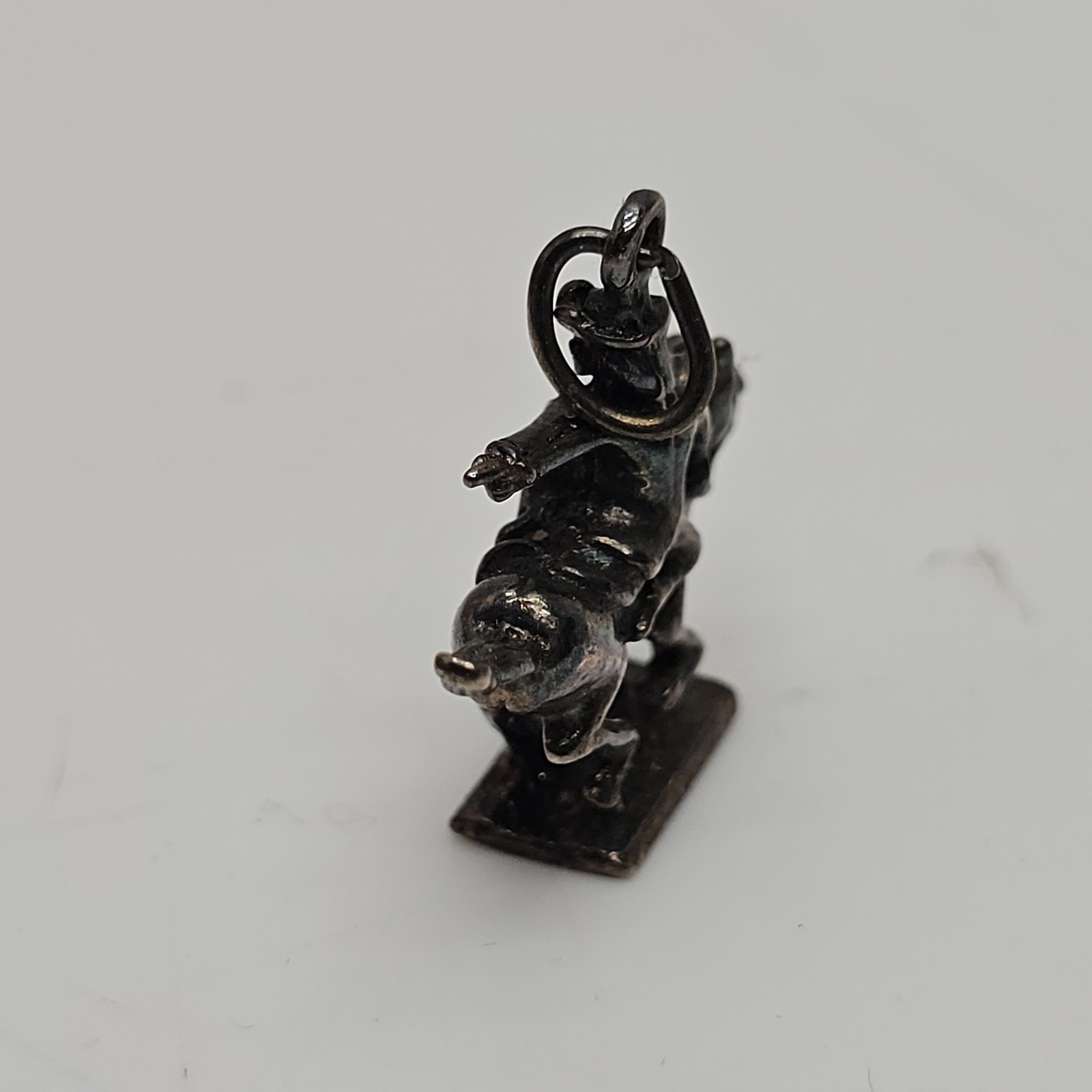 Vintage Paul Revere Ride Charm .925 Sterling Silver Horse & Rider Figural